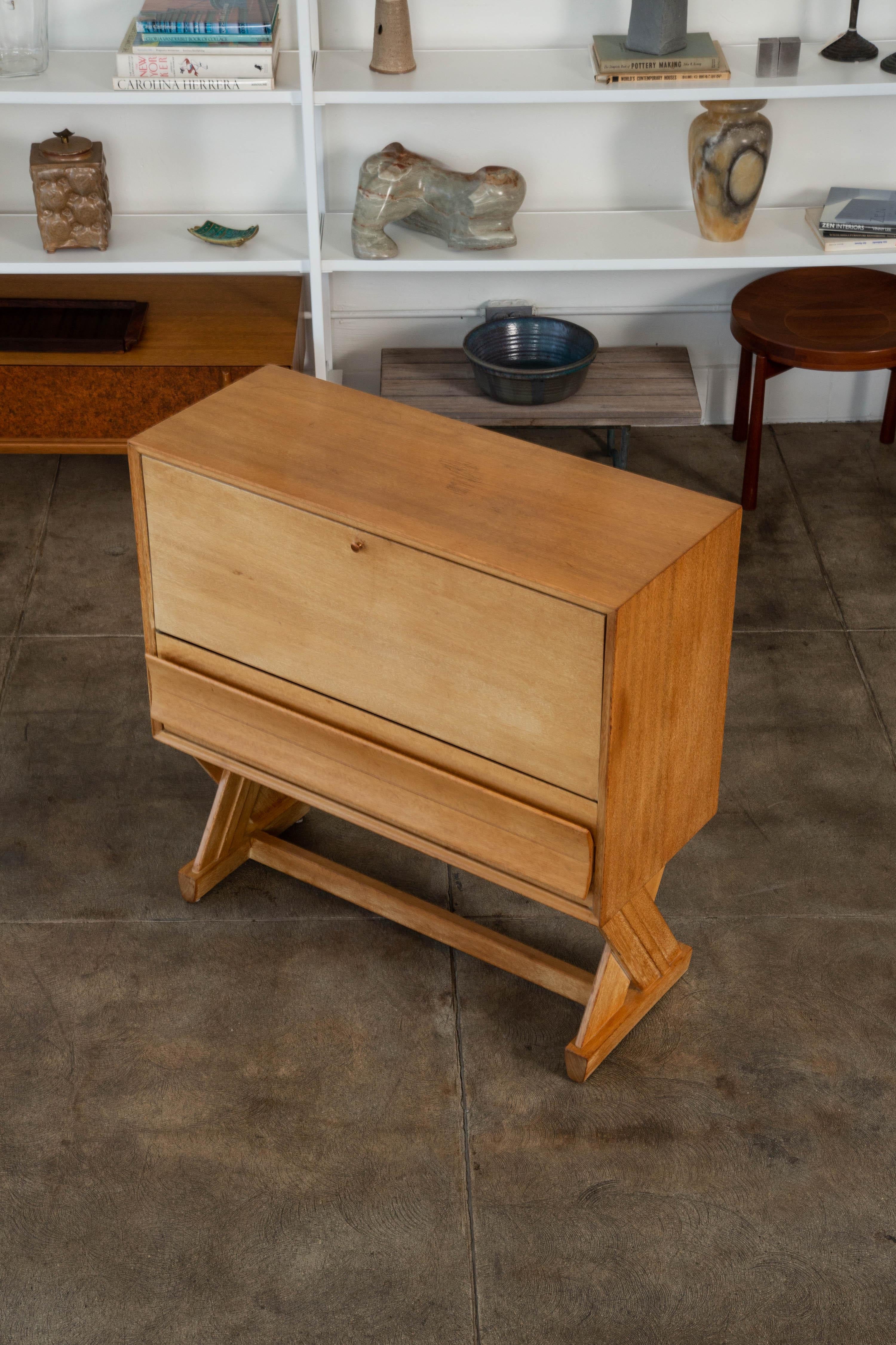 Mid-Century Modern Paul Laszlo Liquor Cabinet for Brown Saltman