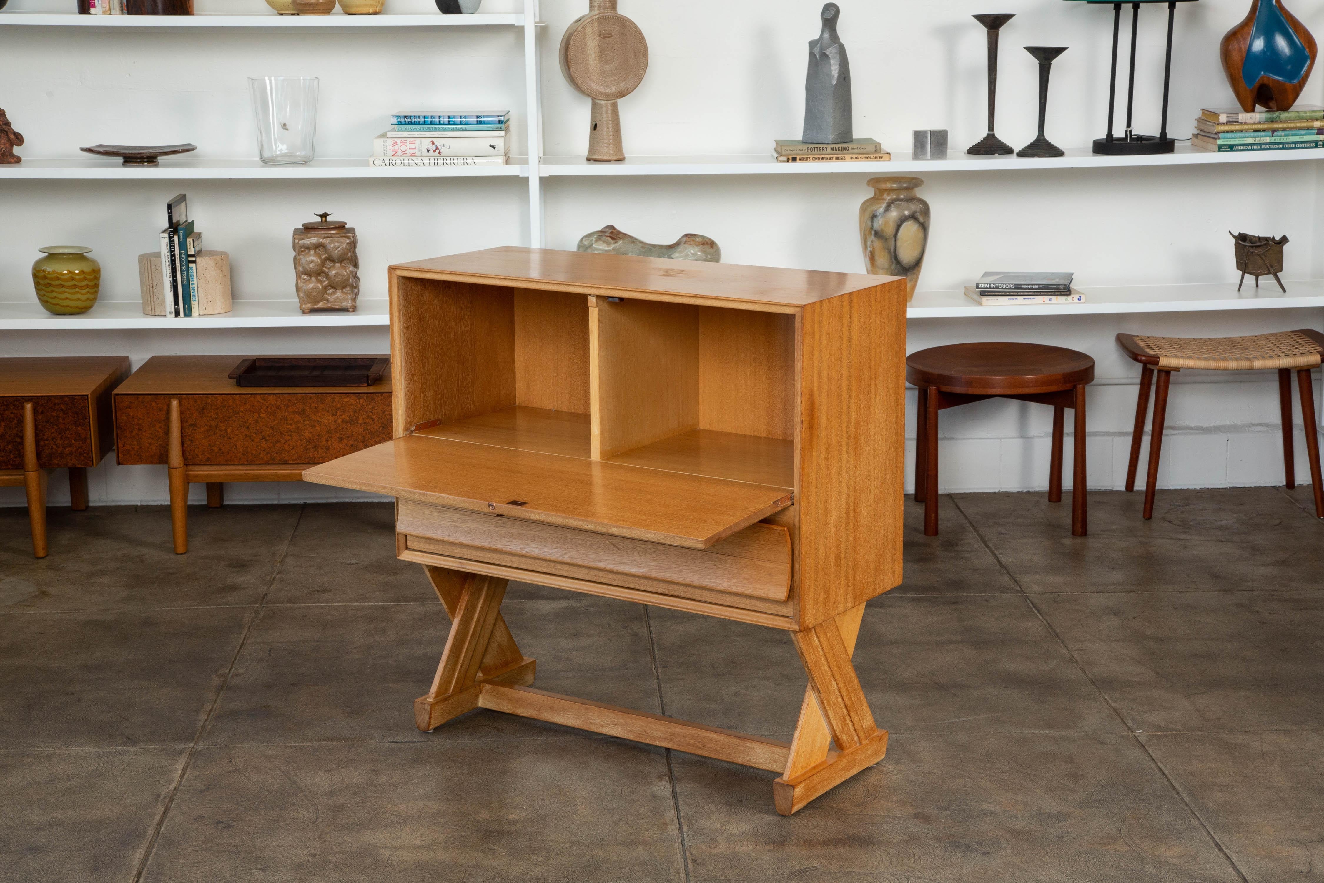 American Paul Laszlo Liquor Cabinet for Brown Saltman