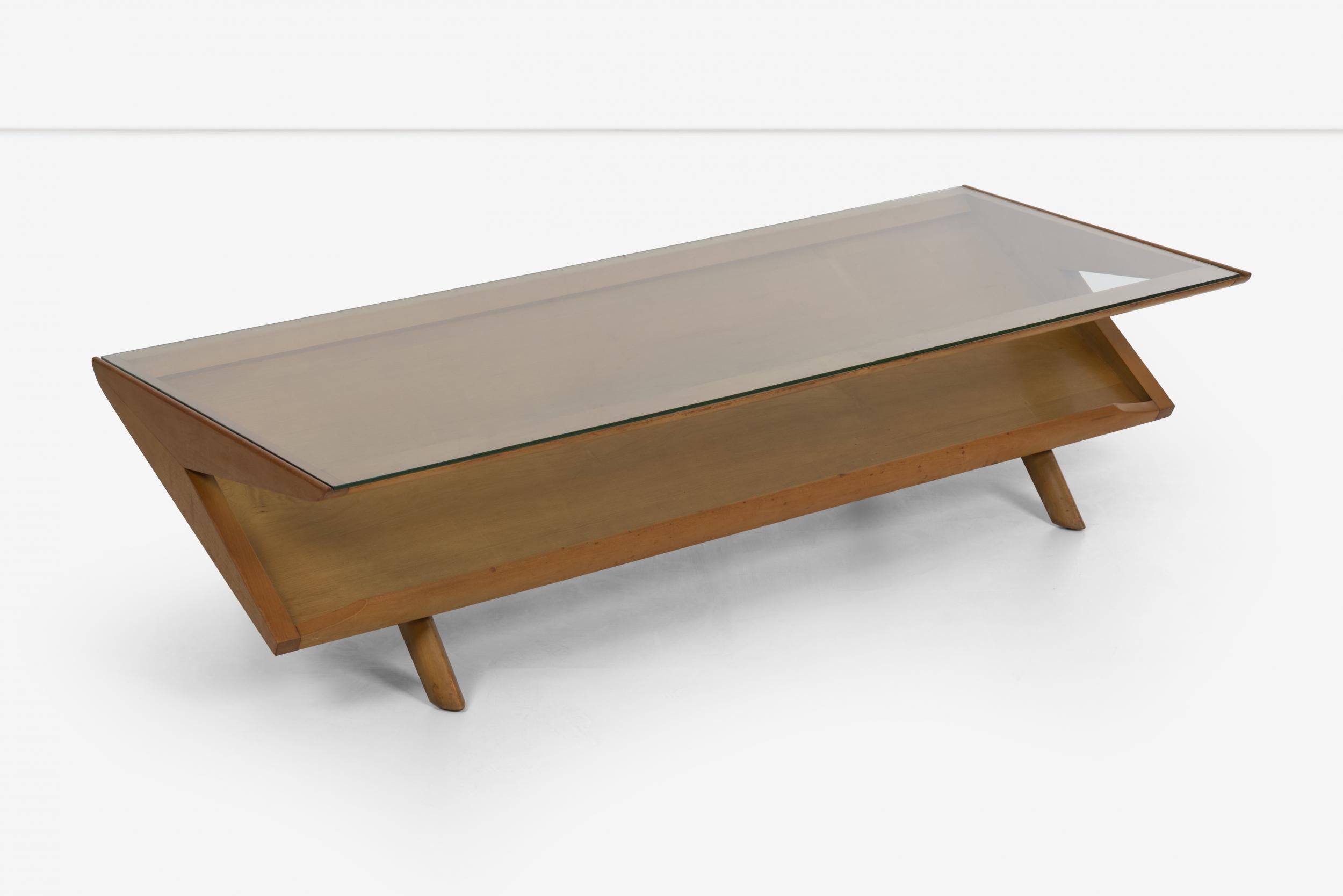 Mid-Century Modern Paul Laszlo for Brown and Saltman Display Coffee Table