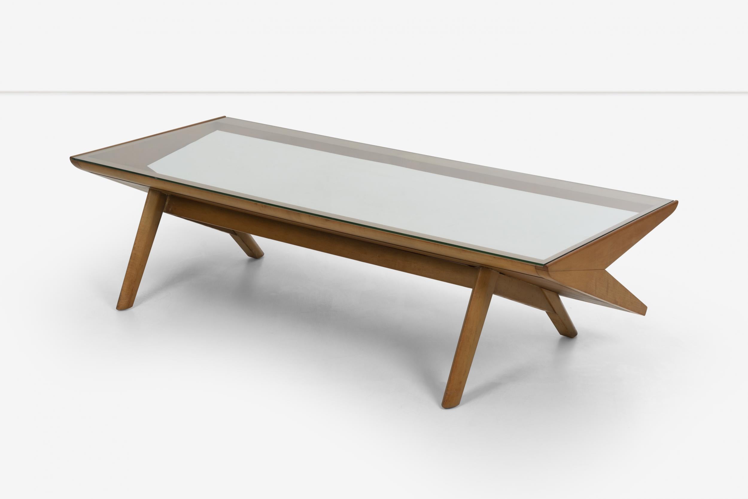 Mid-20th Century Paul Laszlo for Brown and Saltman Display Coffee Table