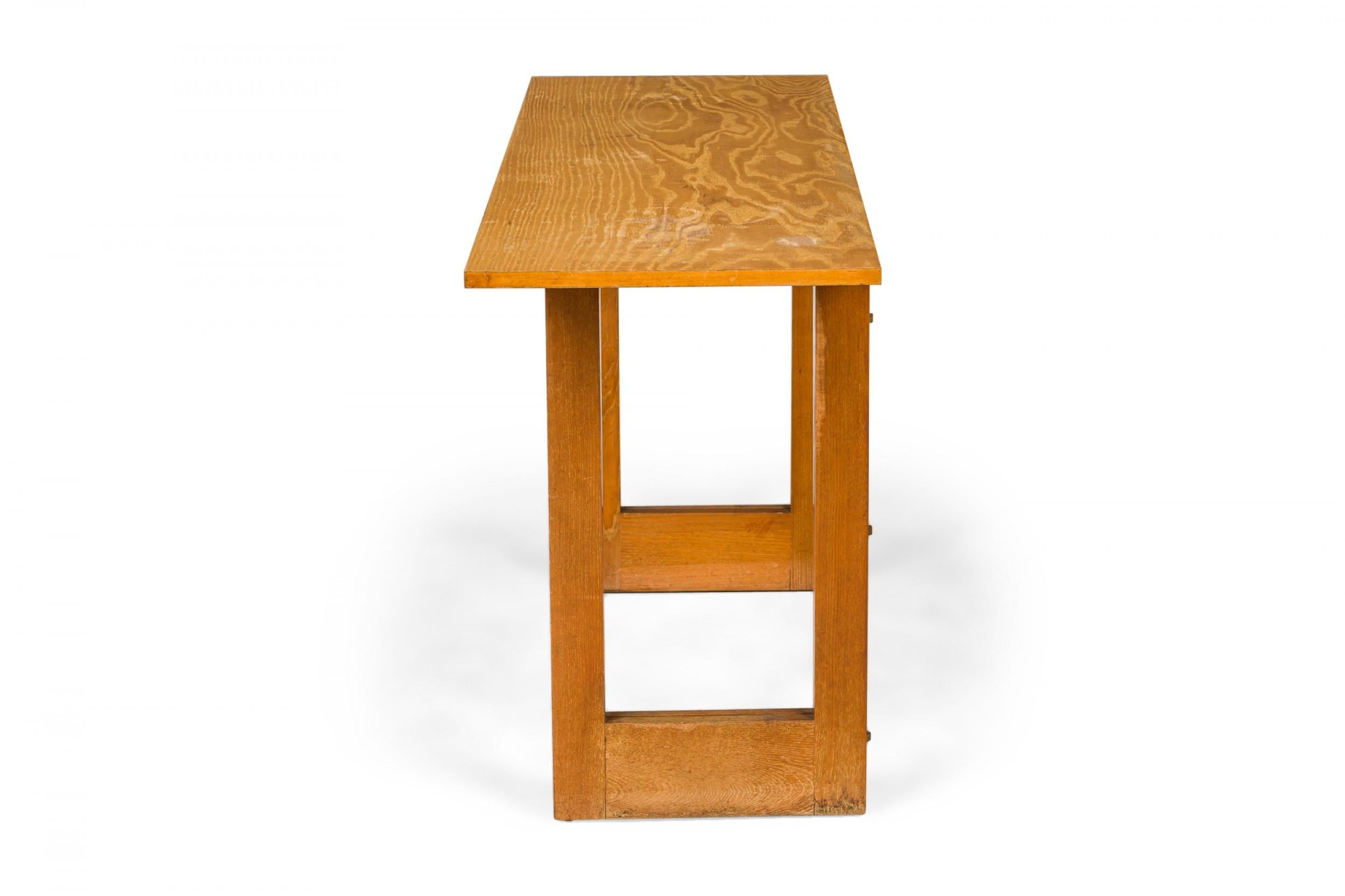Mid-Century Modern Paul Laszlo pour Brown Saltman Console/Table à rabat en bois en vente