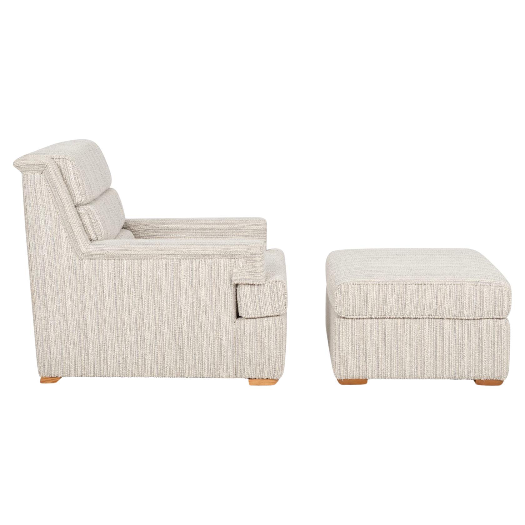 Fauteuil et pouf Paul Laszlo pour Brown Saltman