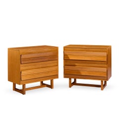 Paul Laszlo for Brown Saltman Mid Century Chests of Drawers Dresser - Pair