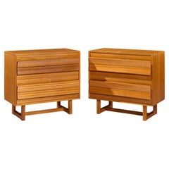 Paul Laszlo for Brown Saltman Mid Century Chests of Drawers Dresser - Pair