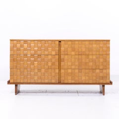 Paul Laszlo for Brown Saltman Mid Century Oak Basketweave Dresser