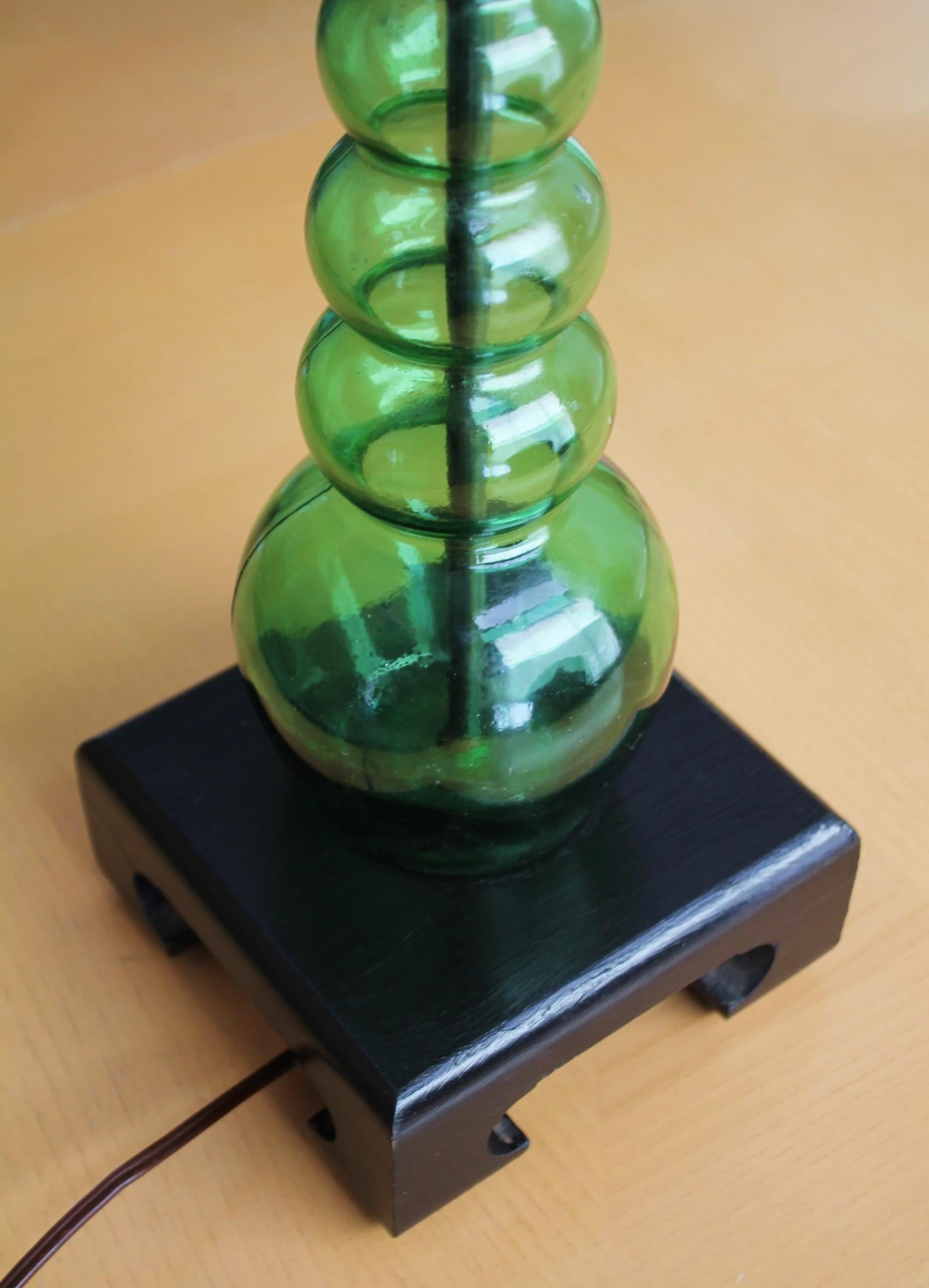 Mid-Century Modern Wilshire House Beverly Hills Glass Lamp Mid Century Danish Modern 1950s Murano For Sale