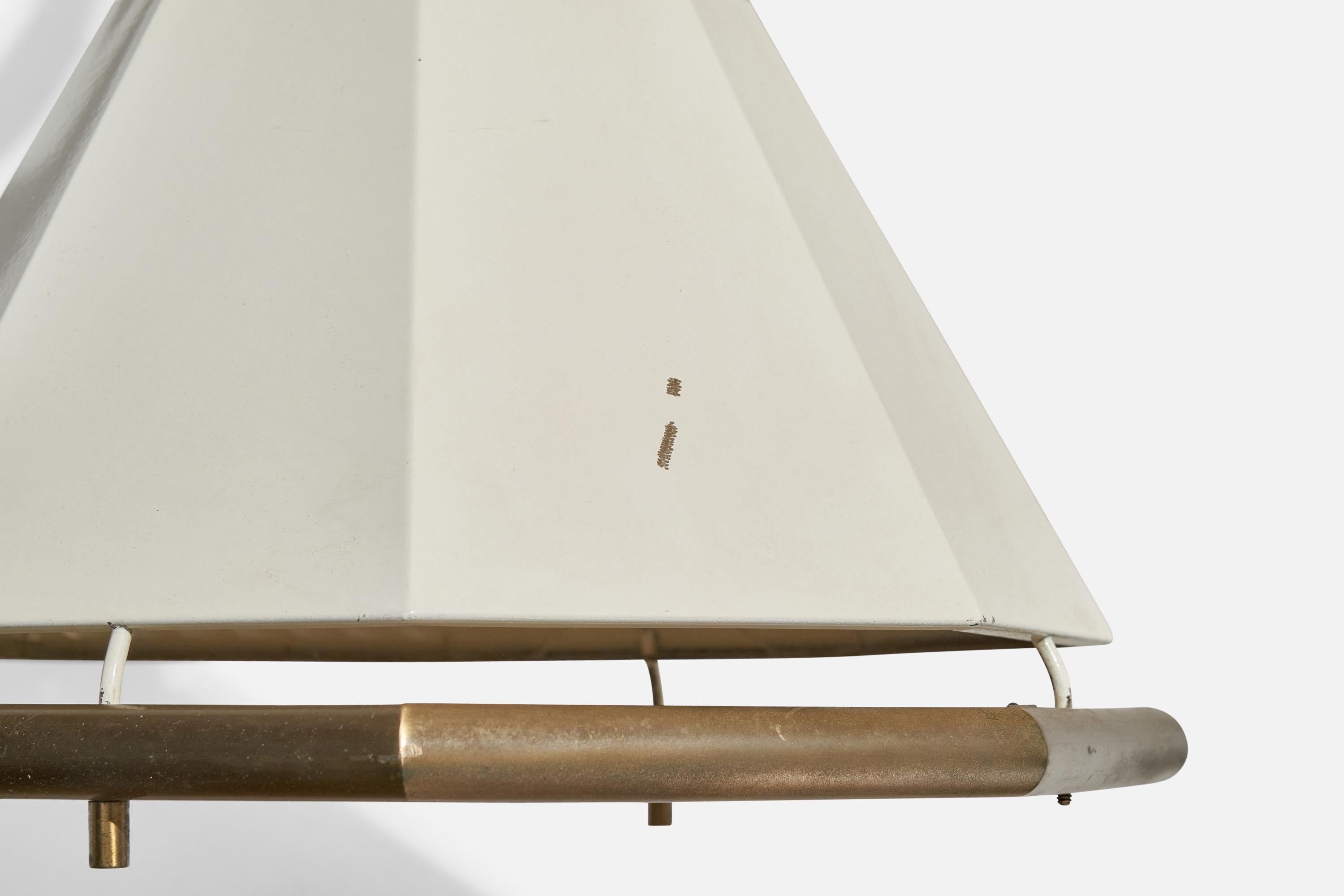 Paul Laszlo, Large Wall Lights, Brass, Metal, USA, 1950s For Sale 3
