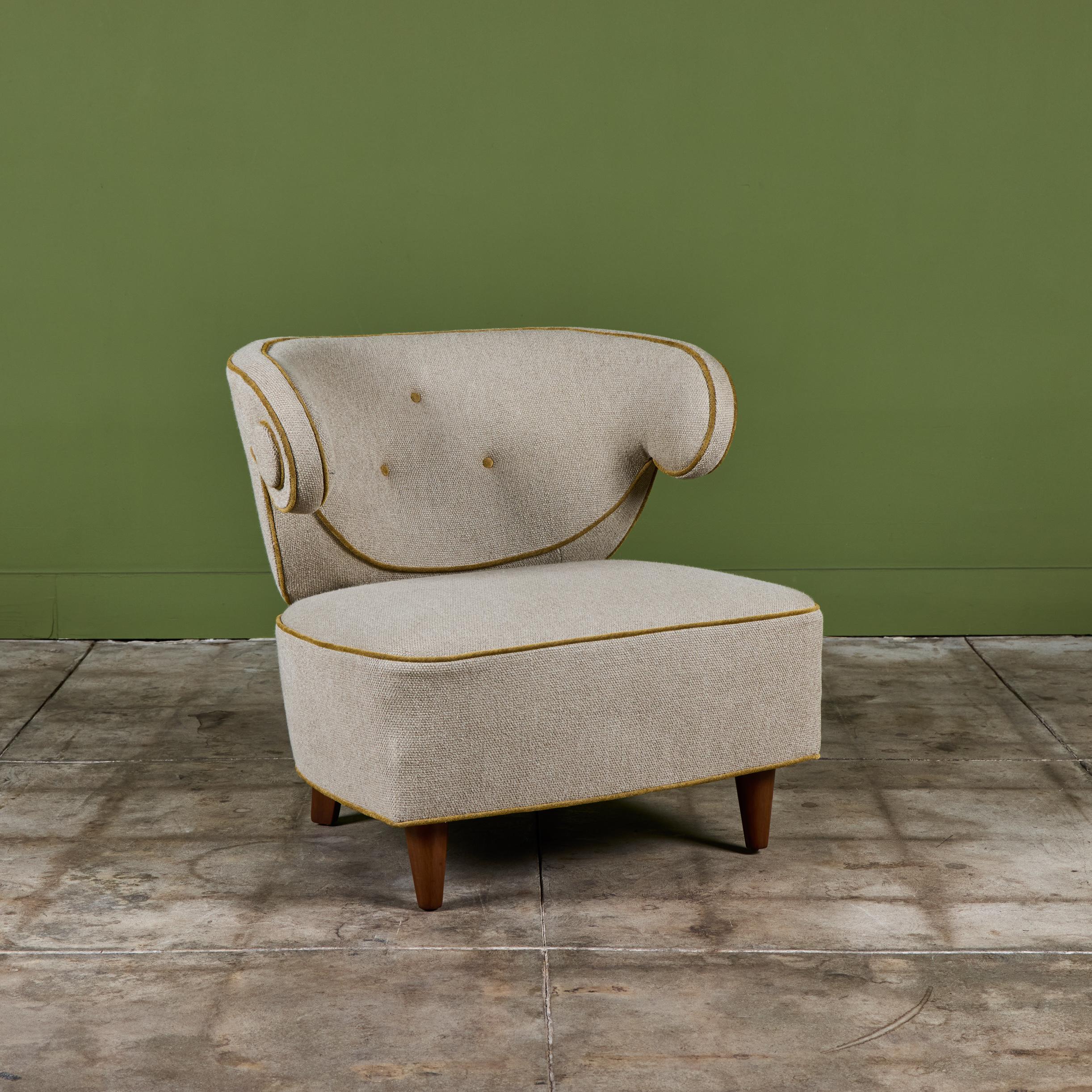 Paul Laszlo Scroll Lounge Stuhl im Angebot 3