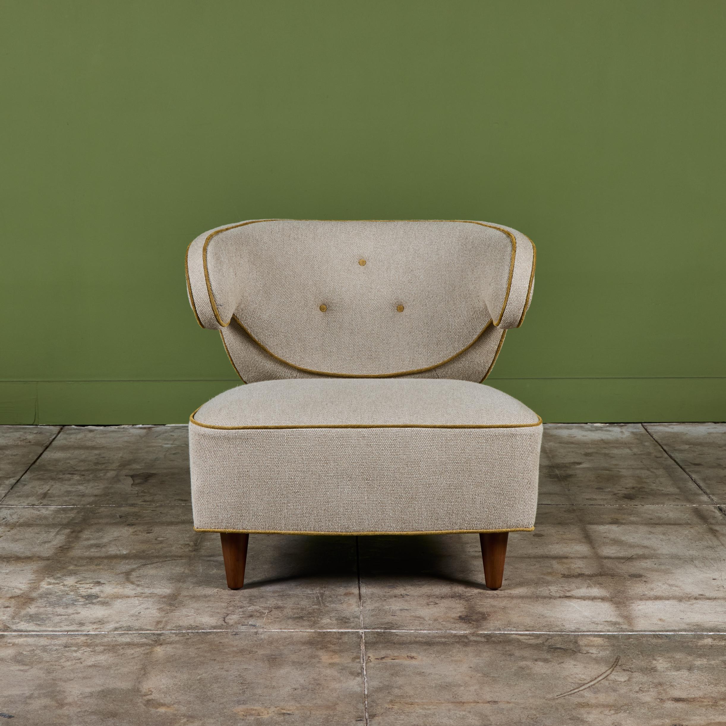 Paul Laszlo Scroll Lounge Stuhl (amerikanisch) im Angebot