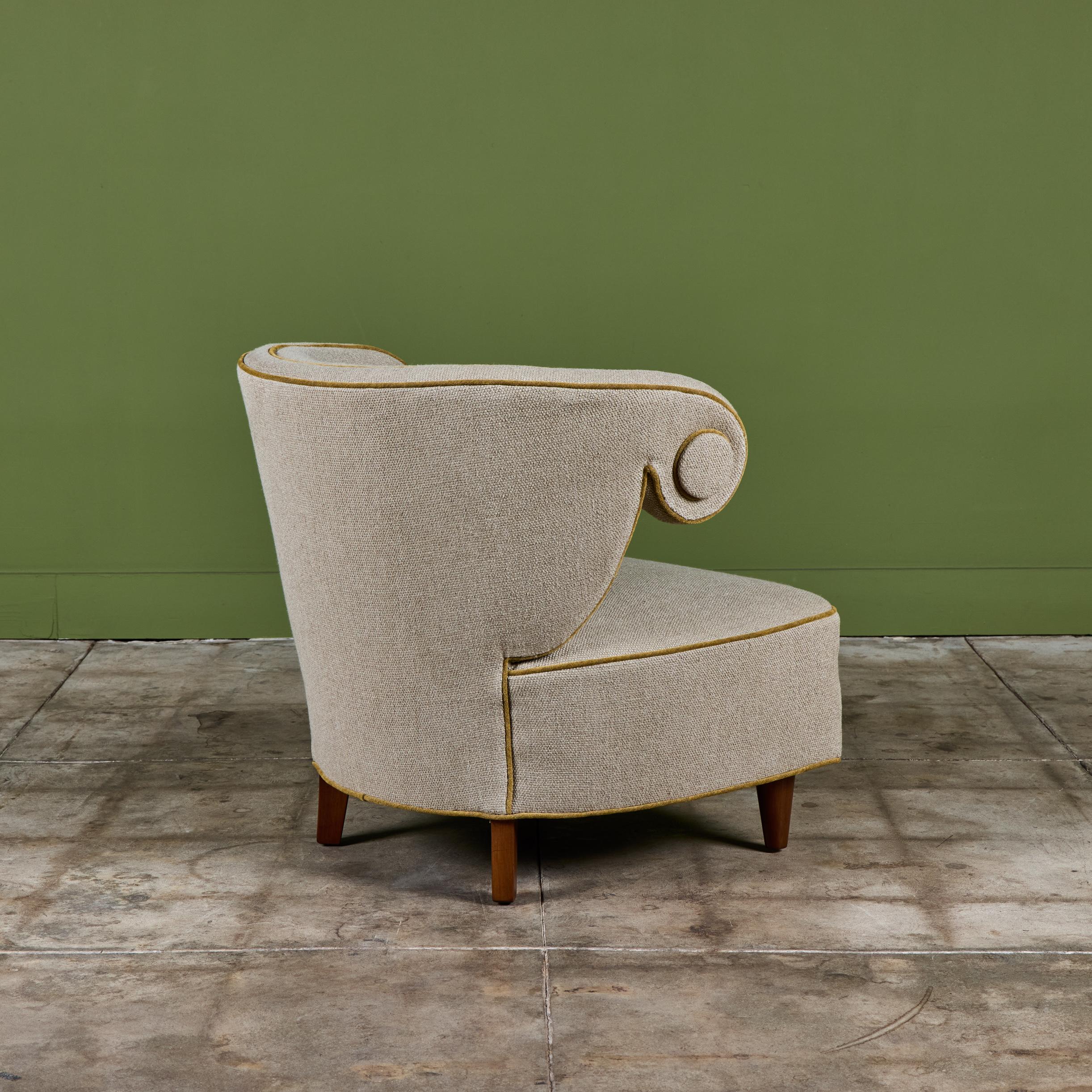 Paul Laszlo Scroll Lounge Stuhl im Angebot 2
