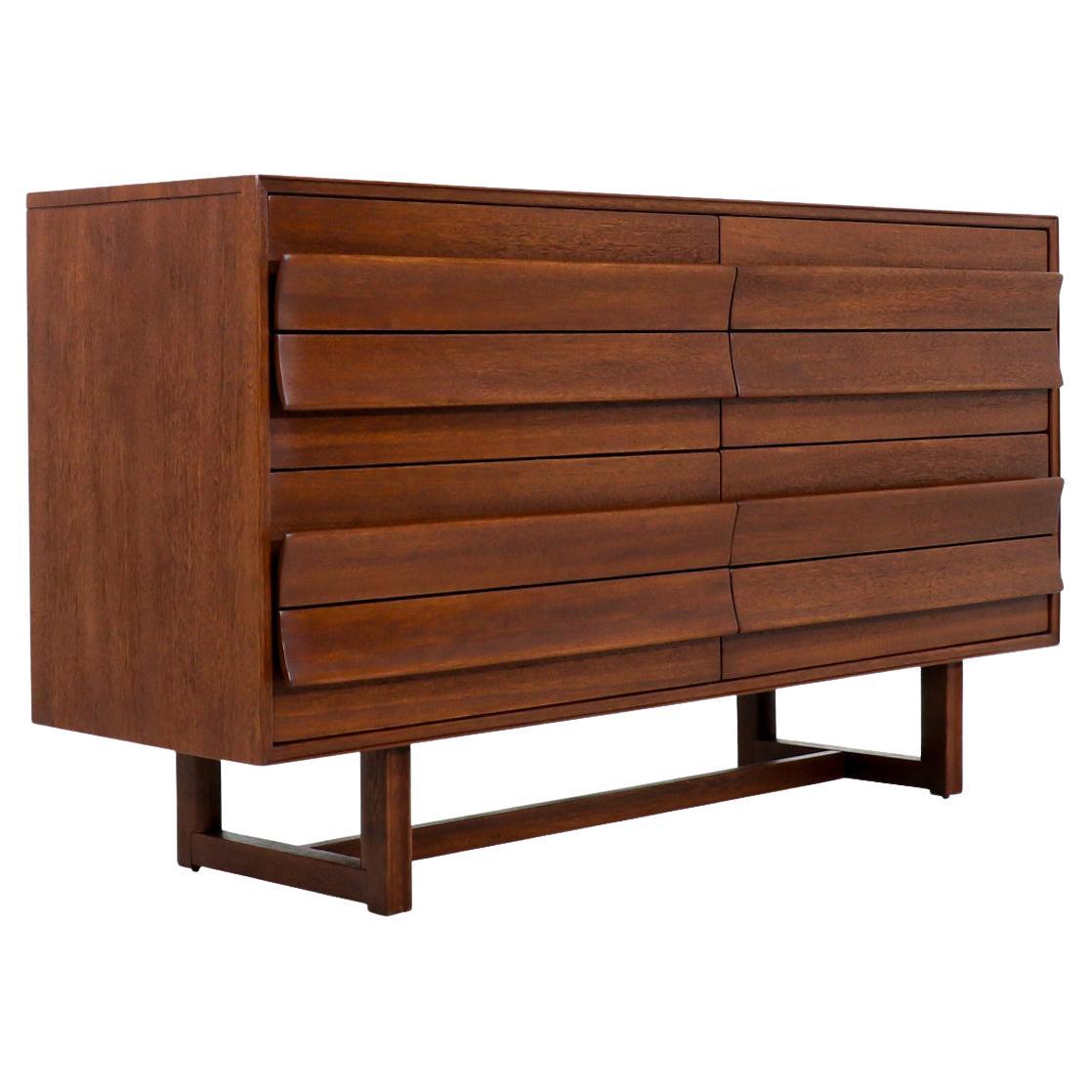 Paul Laszlo Sculpted 8-Drawer Dresser for Brown Saltman