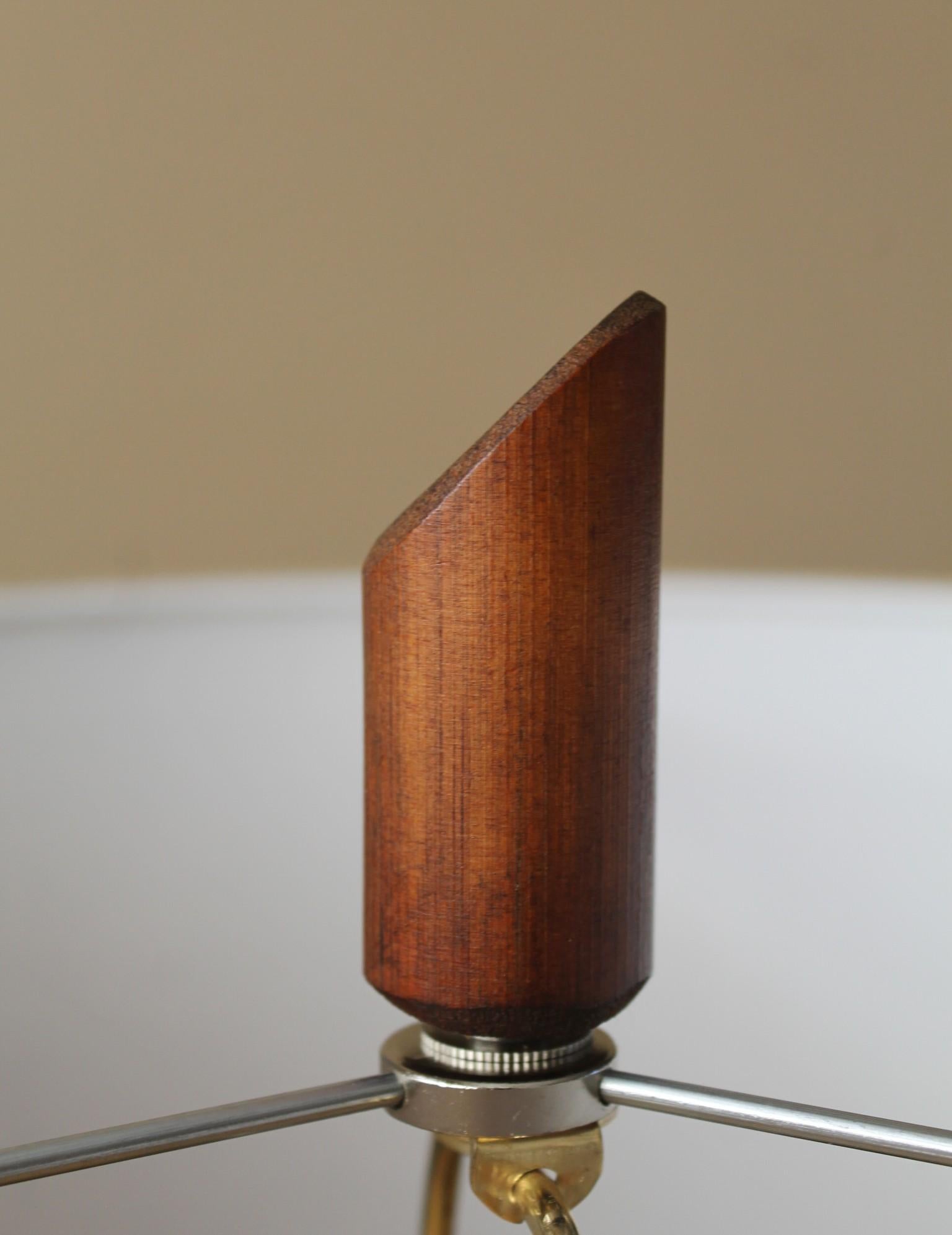 Skulpturale Paldao-Holz-Teakholz-Lampe Mid-Century Dänisch Modern Wilshire House 1950er Jahre im Angebot 1