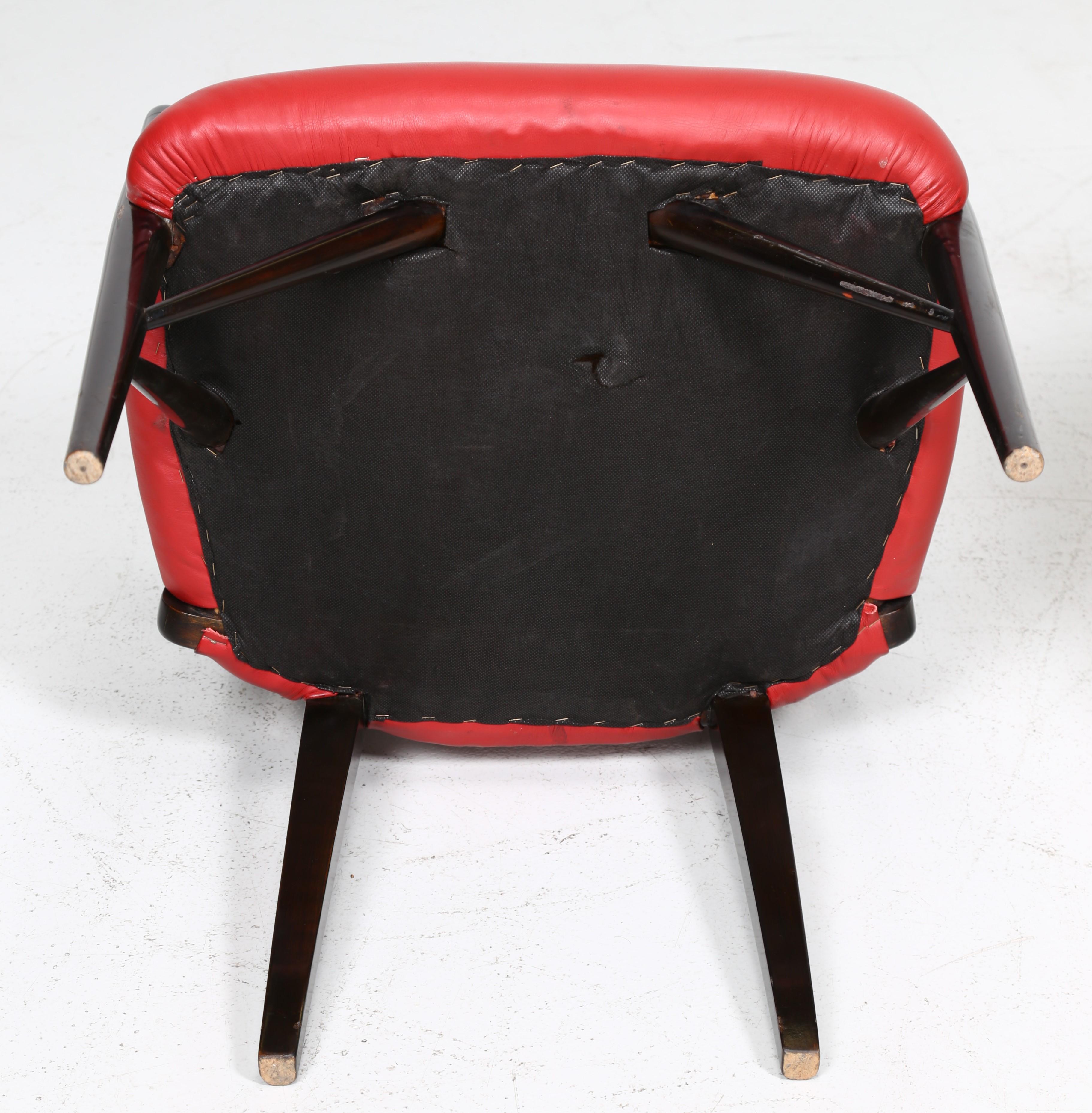 Paul Laszlo Set of Four Chairs in Black Lacquered Wood, 1950s For Sale 9