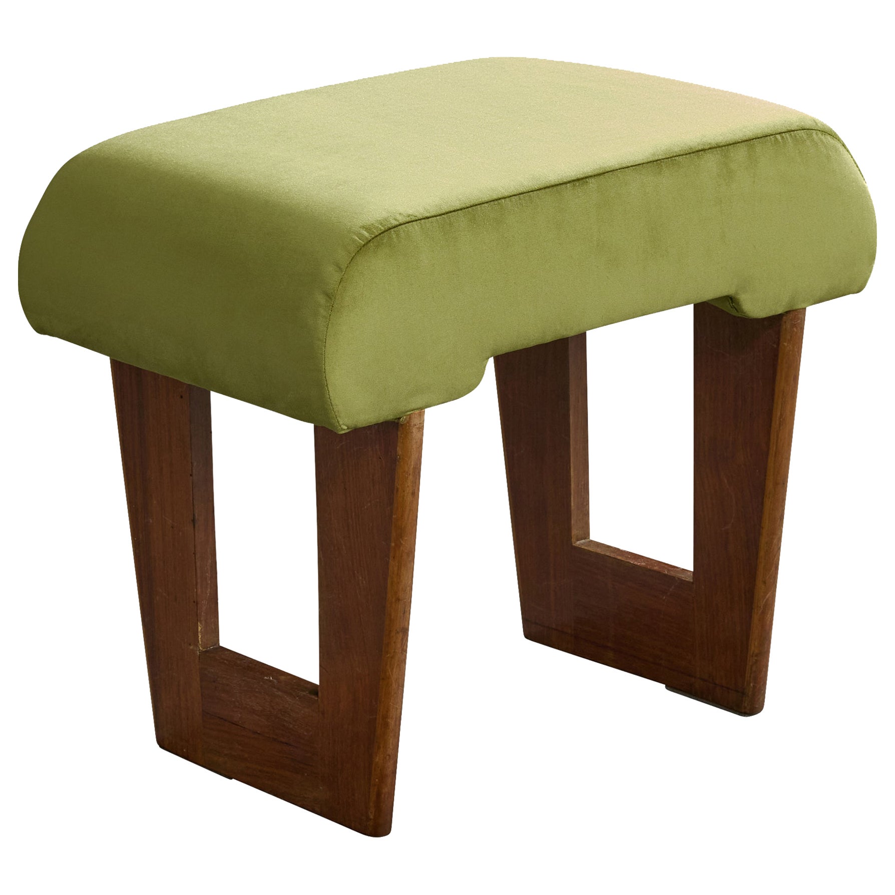 Paul Laszlo, Stool, Wood, Velvet, USA, 1950s