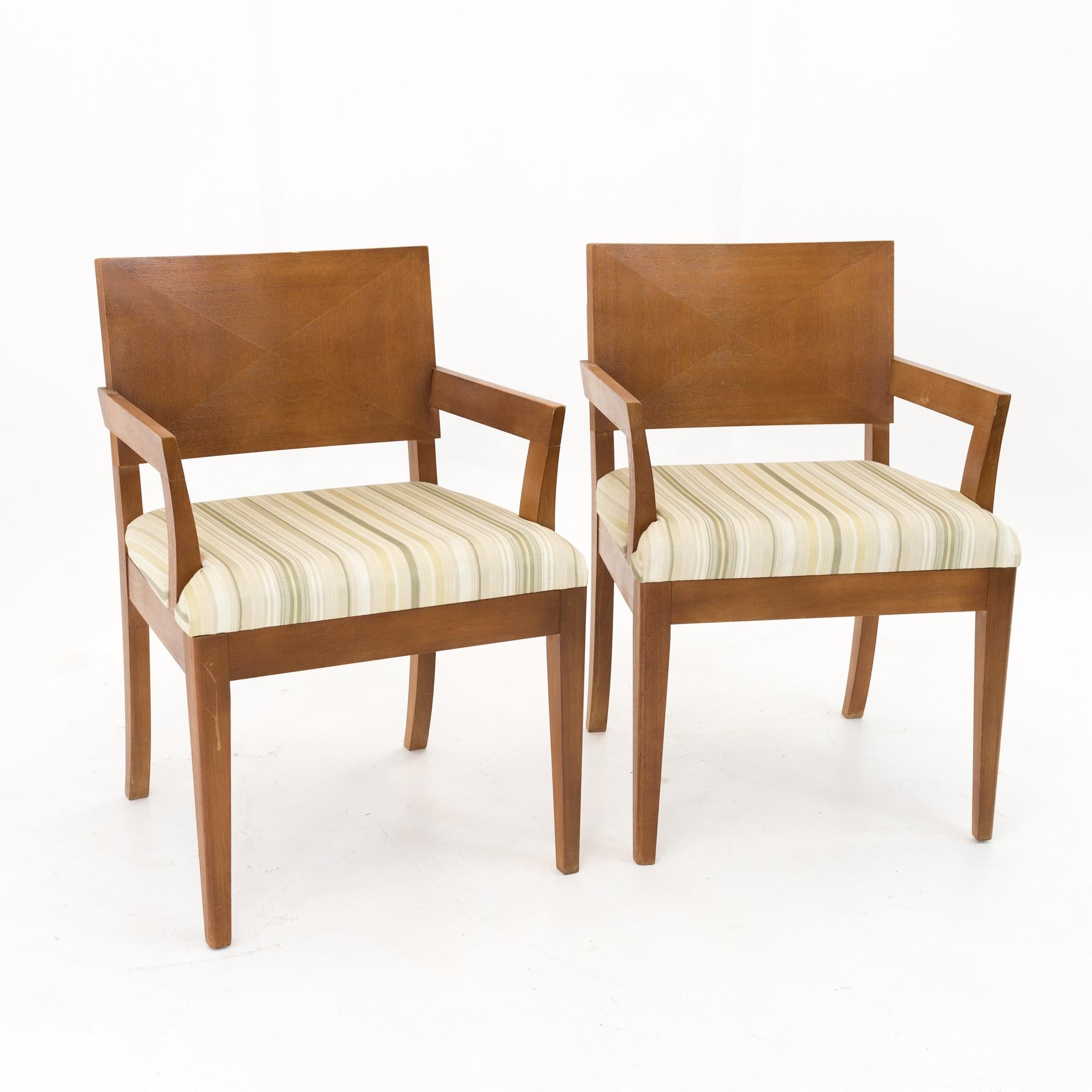 Upholstery Paul Laszlo Style Stewartstown Furniture Mid Century Dining Chairs, Set of 5