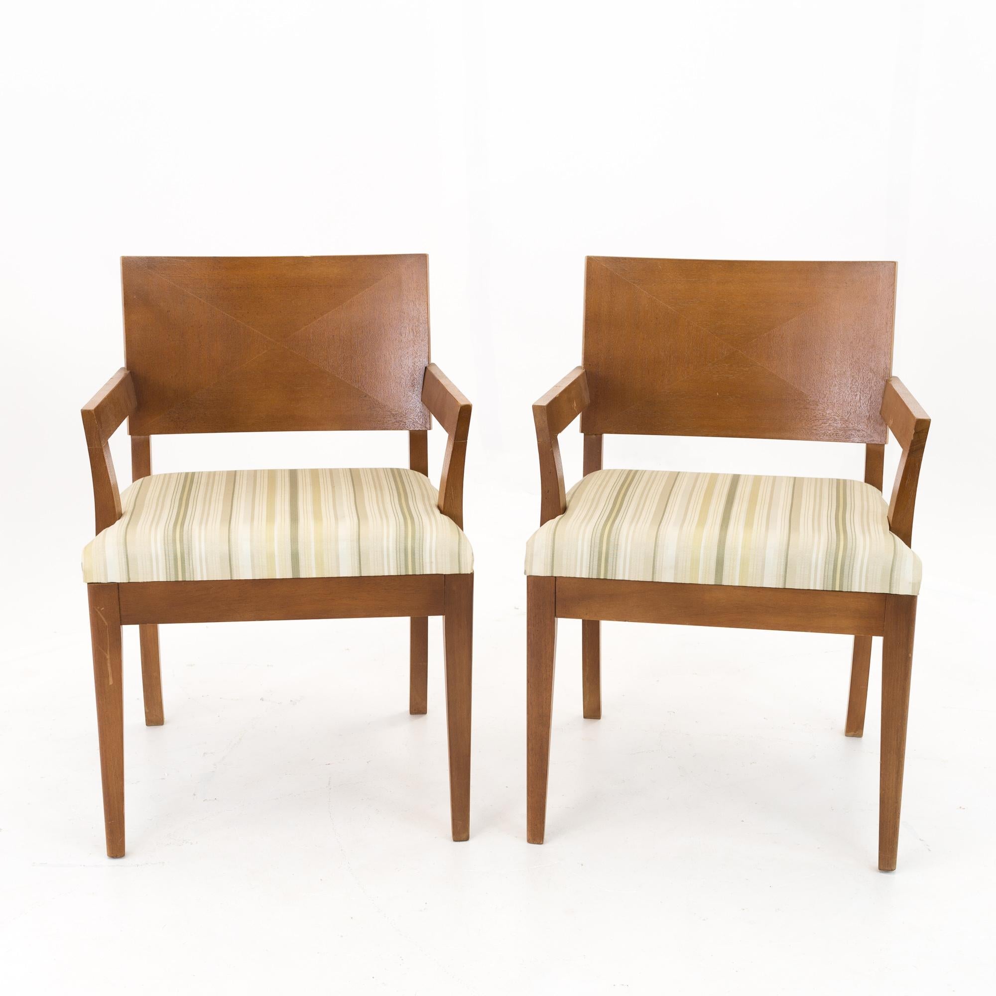 Paul Laszlo Style Stewartstown Furniture Mid Century Dining Chairs, Set of 5 2