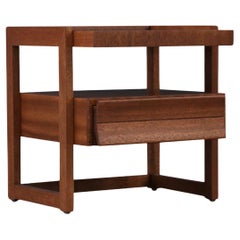 Retro Expertly Restored - Paul Laszlo Two-Tier Night Stand for Brown Saltman