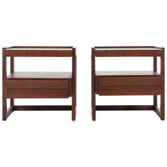 Paul Laszlo Two-Tier Night Stands for Brown Saltman