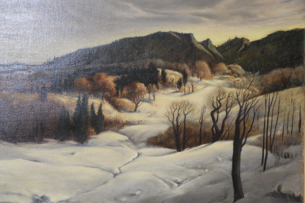 Paul Laurtiz Paesaggio invernale in vendita 4
