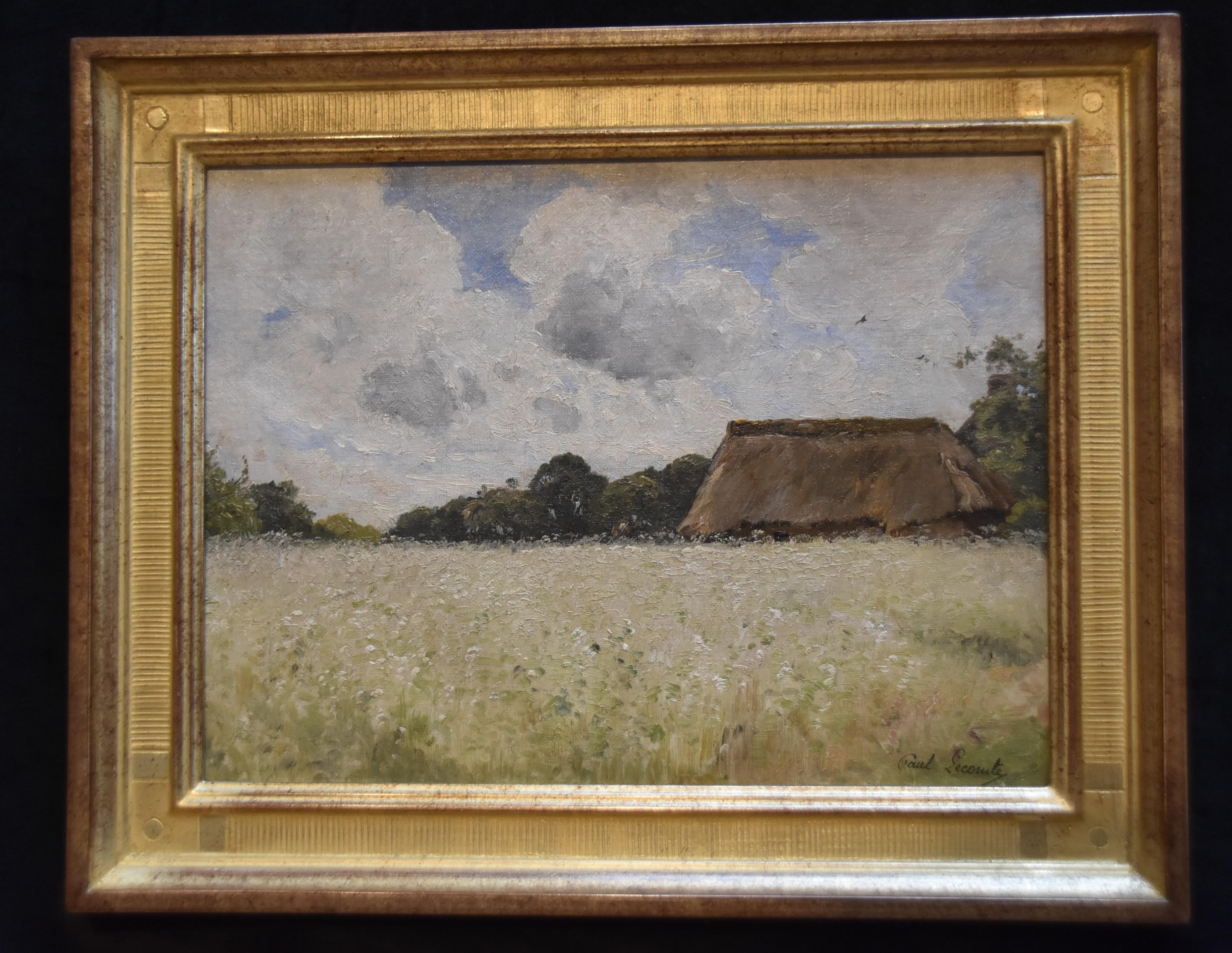 Paul Lecomte (1842-1920) A summertime landscape, Oil on panel  1