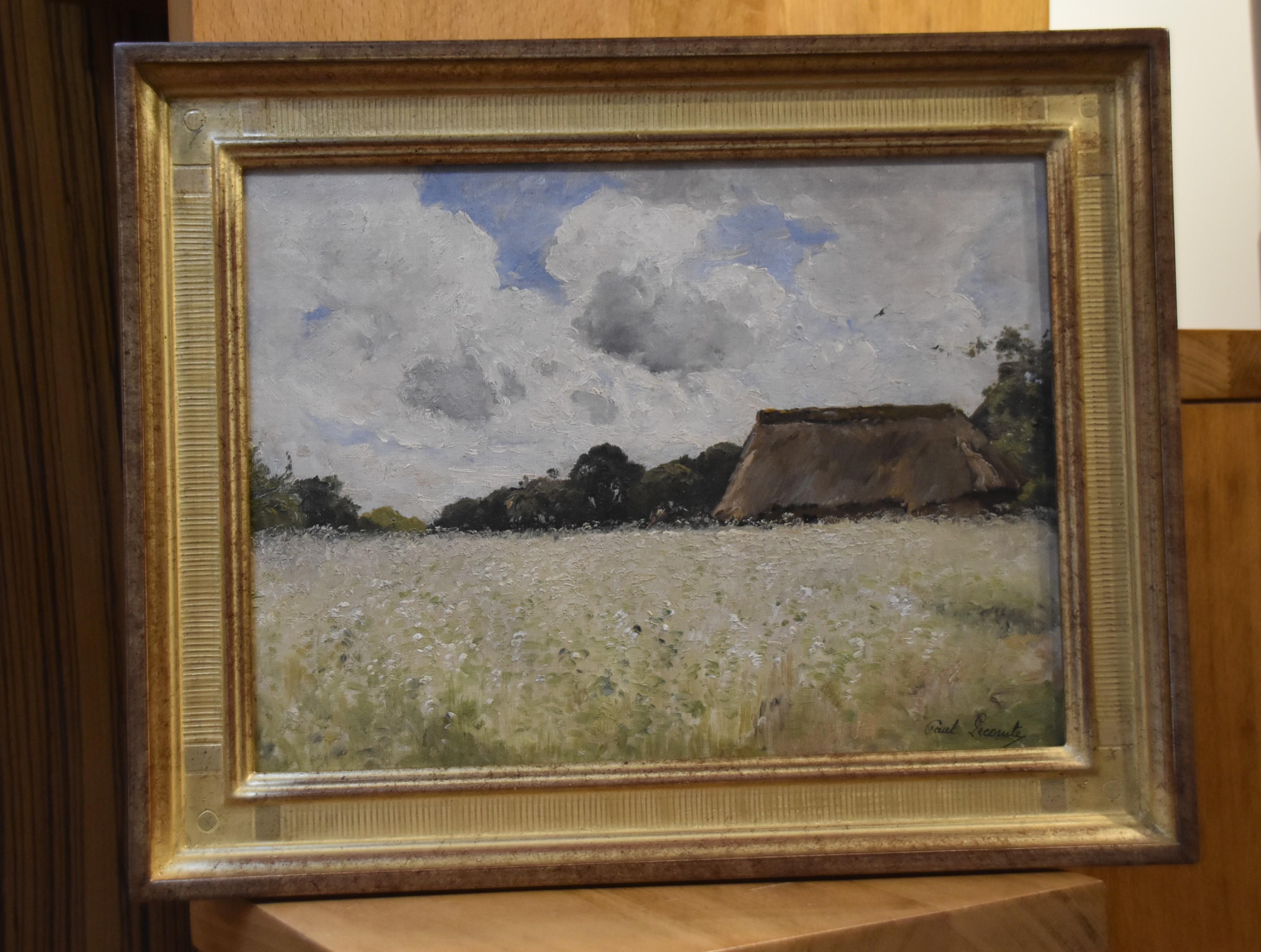 Paul Lecomte (1842-1920) A summertime landscape, Oil on panel  2