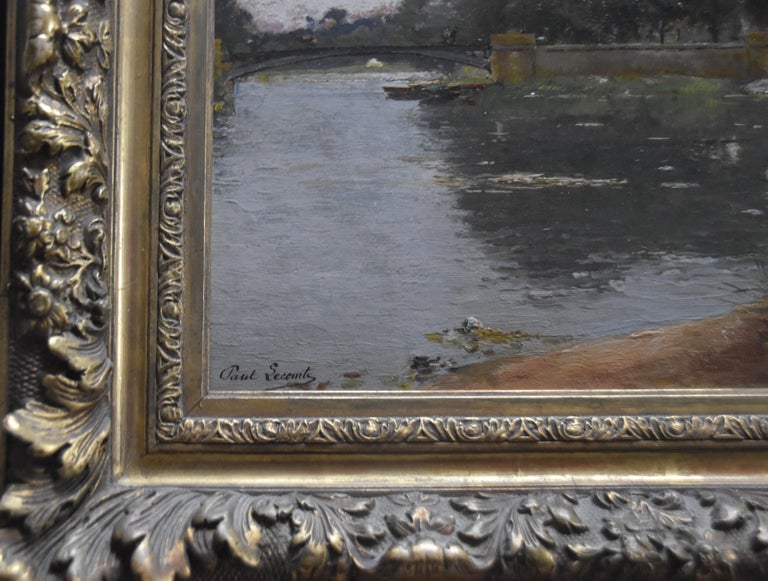 Paul Paul (18421920) Horses at the river, signed oil