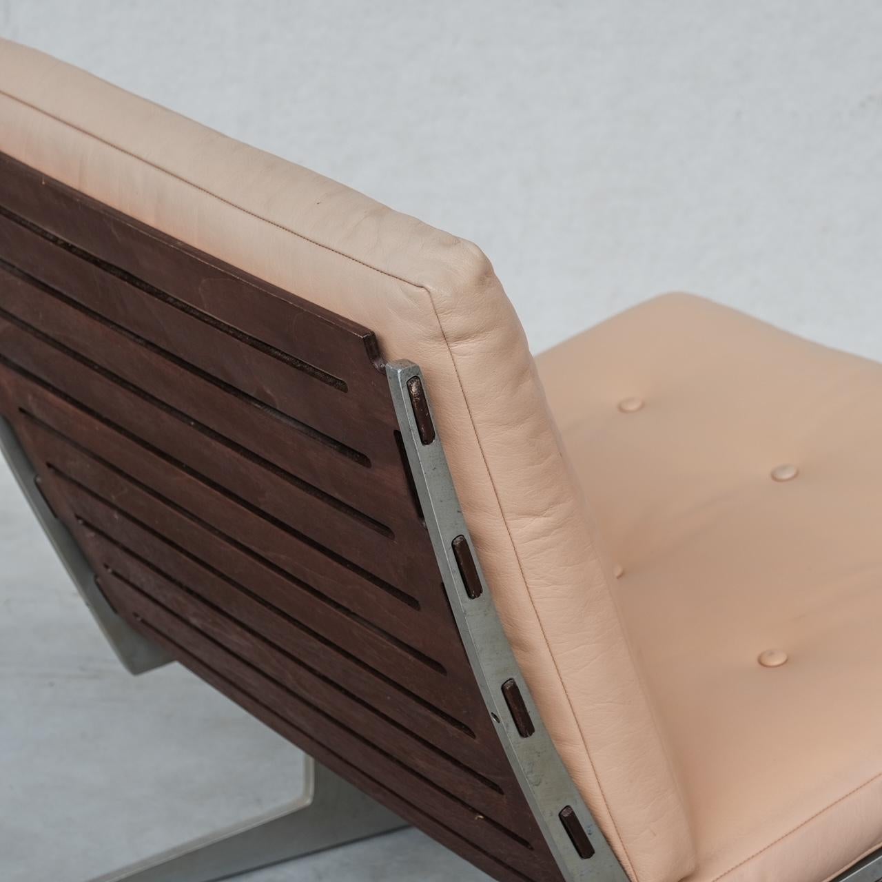 Metal Paul Leidersdorff 'Caravelle' Danish Mid-Century Easy Lounge Chair For Sale