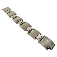 Paul Lobel New York Modernist Studio Bracelet en argent sterling