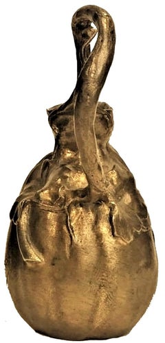 Paul Loiseau-Rousseau, French Art Nouveau Gilt Bronze Jug, Ca. 1900