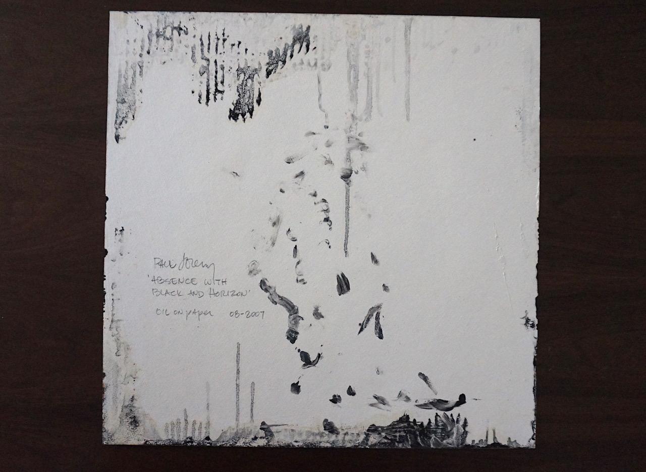 American Abstract Contemporary Art by Paul Lorenz - Absence with Black & Horizon For Sale 2