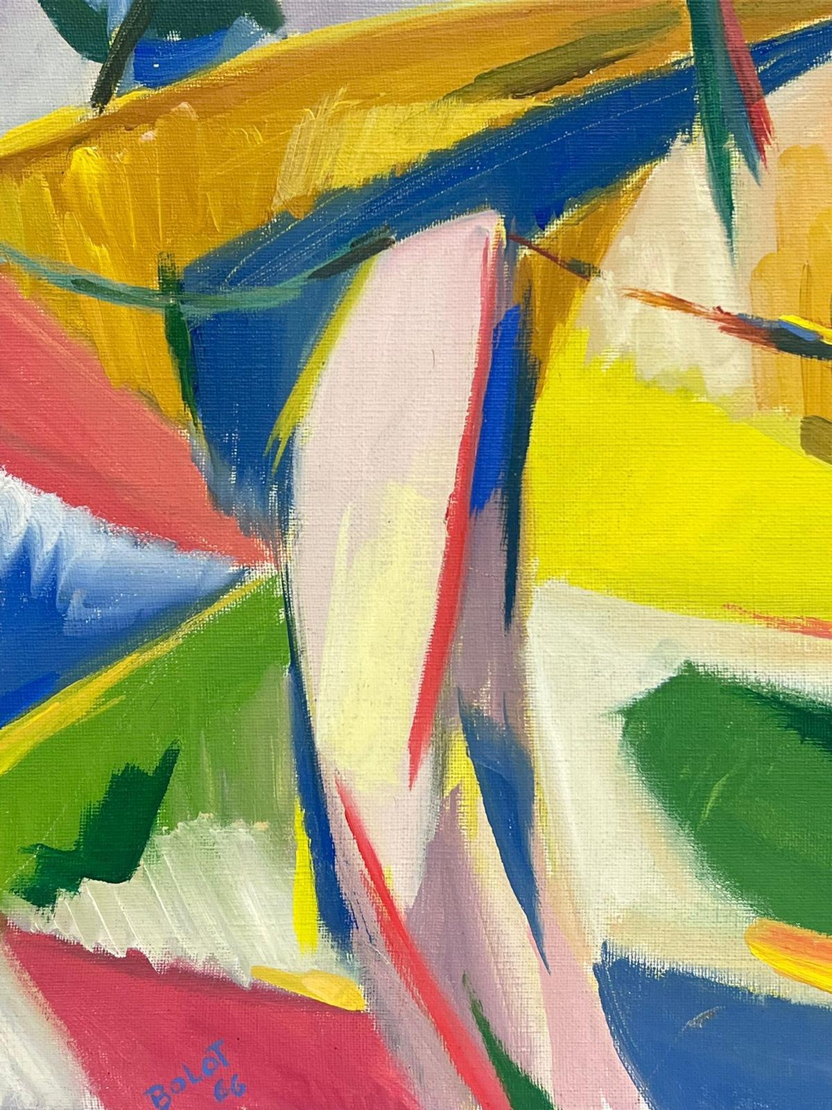 Kubistische Landschaft
von Paul-Louis Bolot (Französisch 1918-2003)
verso signiert und datiert 66
Öl auf Leinwand
Leinwand: 21,5 x 16 Zoll
Original-Ölgemälde
Zustand: sehr gut und gesund

Provenienz: Alle Gemälde, die wir von diesem Künstler