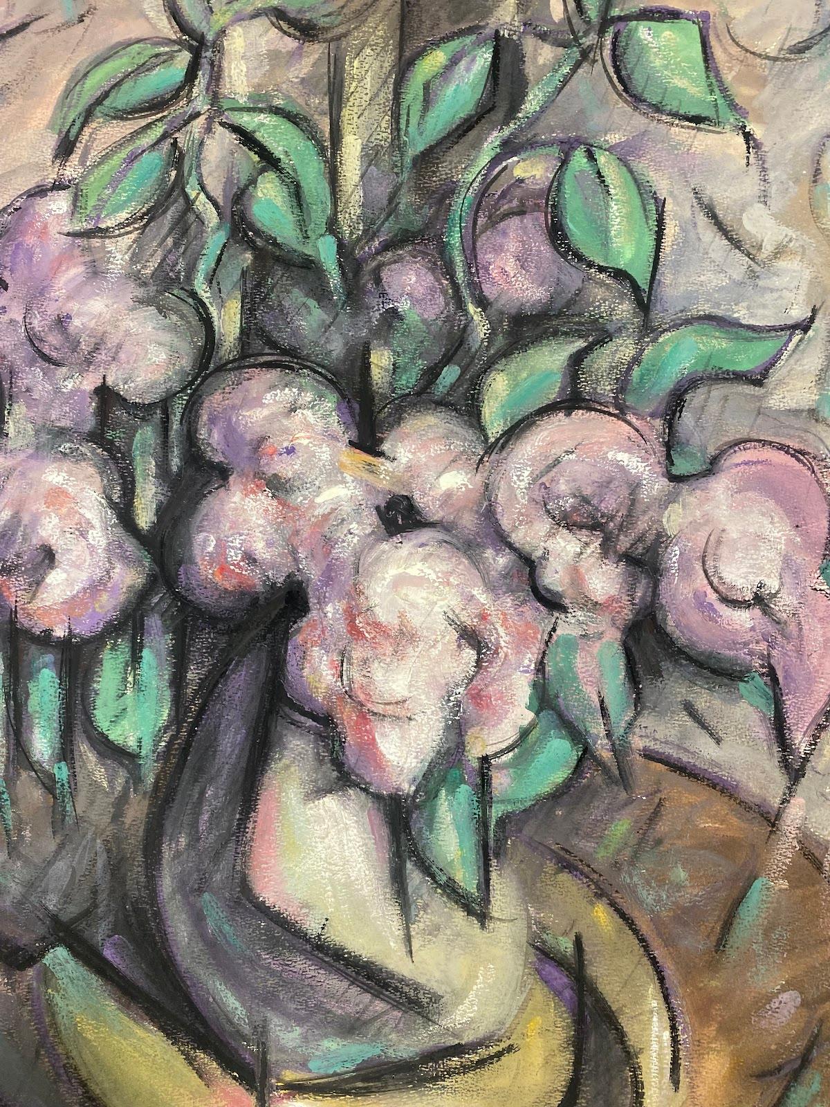 Interior with Flowers
by Paul-Louis Bolot (French 1918-2003)
signed
original gouache painting on thick paper/ card
unframed
condition: very good and sound; the edges have a few curls and scuffs/ edge tears which should all cover once flattened or