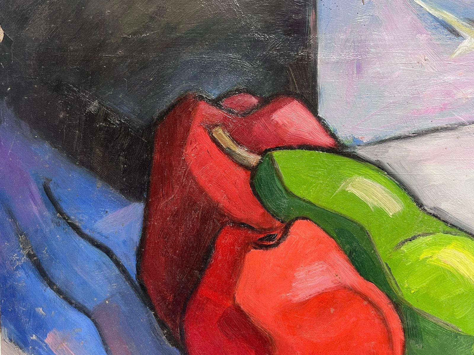 Mele
di Paul-Louis Bolot (francese, 1918-2003)
firmato e datato
olio su tela firmato
tela: 15 x 18 pollici
pittura ad olio originale
condizioni: lievi graffi superficiali ma nel complesso molto buone e solide
provenienza: tutti i quadri che abbiamo