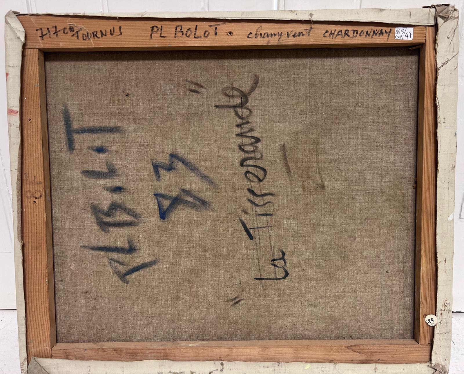 Pittura ad olio modernista francese Natura morta cubista di mele in vendita 1