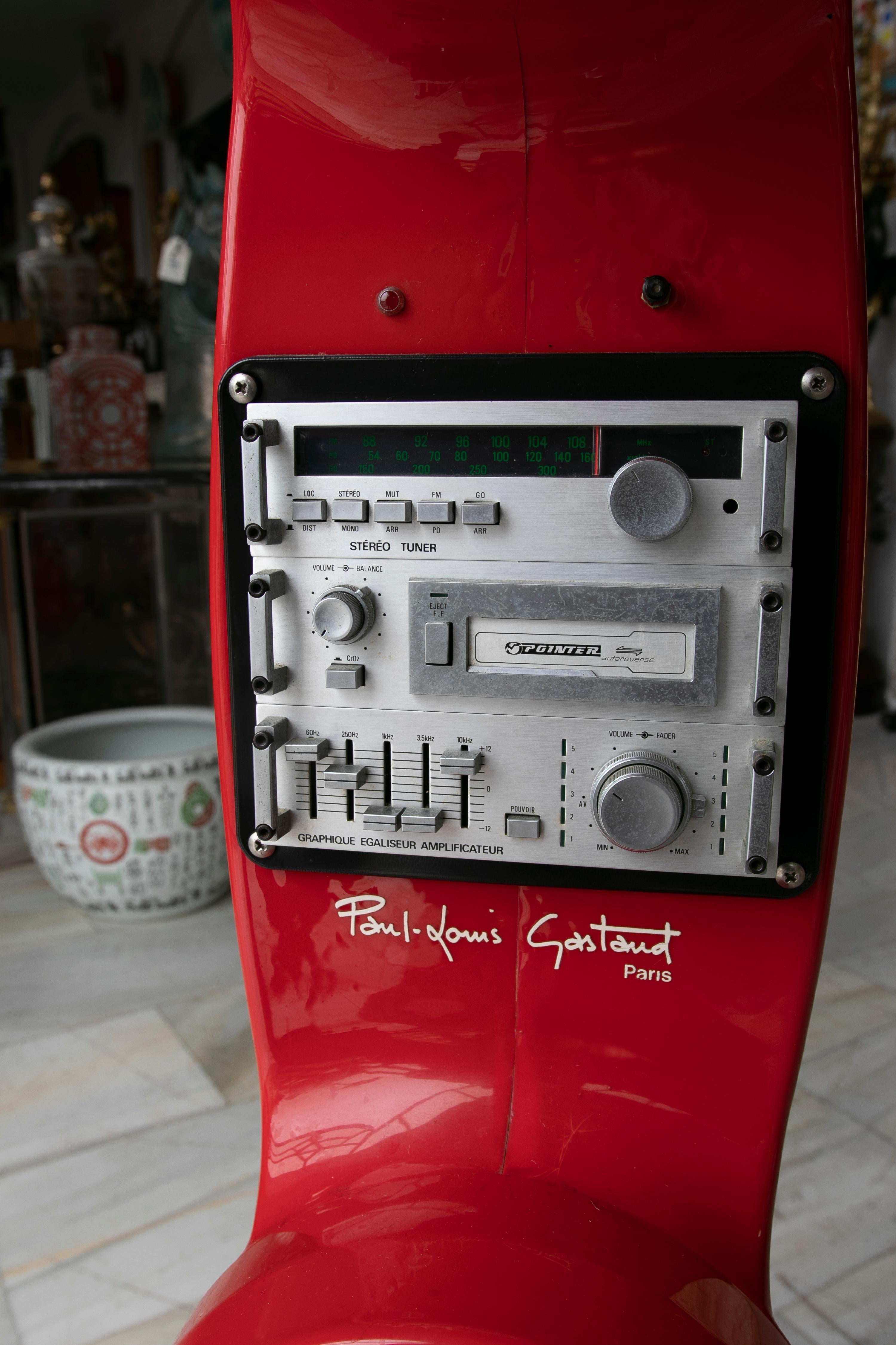 Plastic Paul Louis Gastaud, Telephone Radio/ K7 For Sale