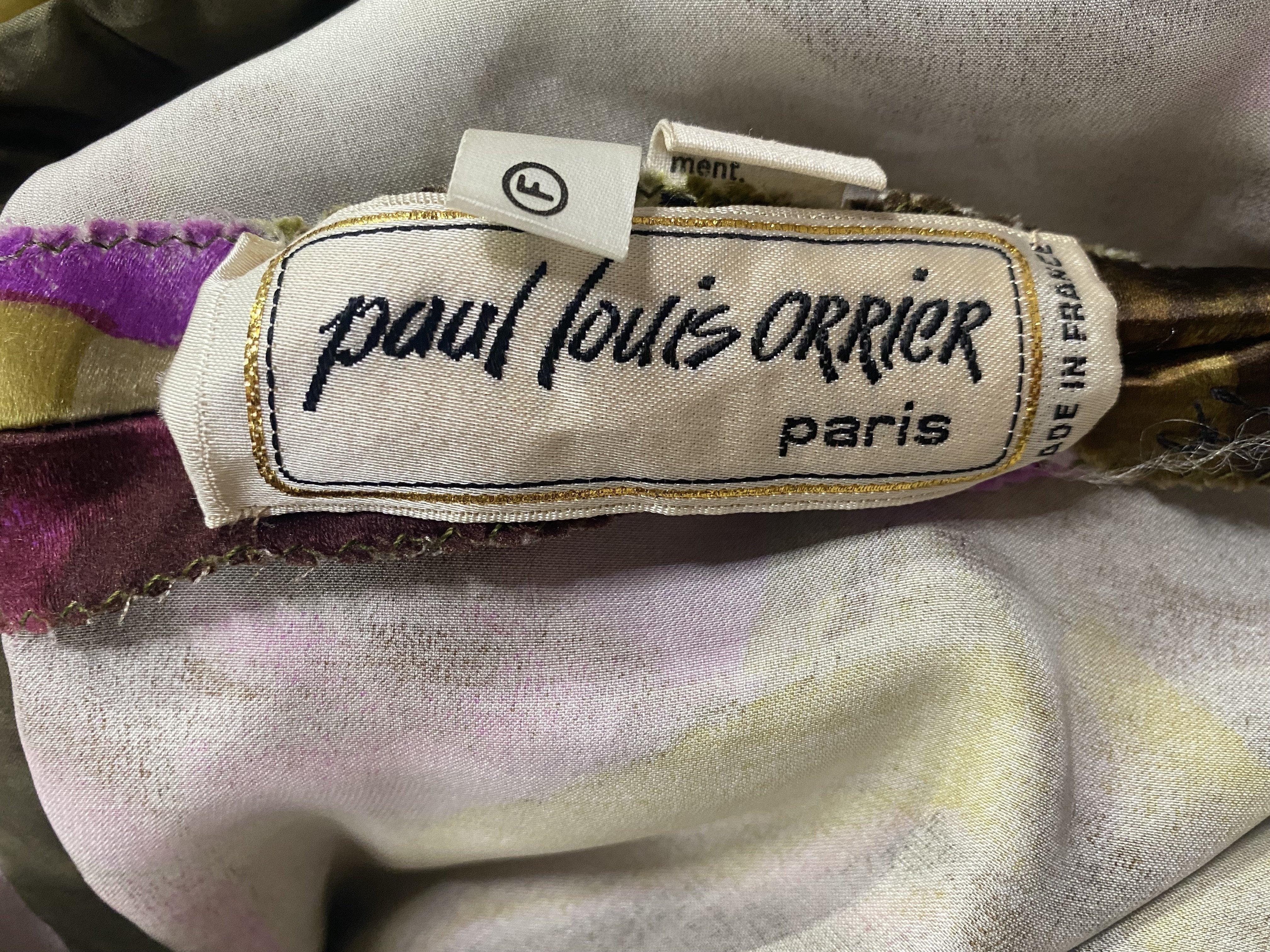 Paul Louis Orrier - Vestito da cocktail floreale ad alta drammaticità, anni '80 In condizioni ottime in vendita a Los Angeles, CA