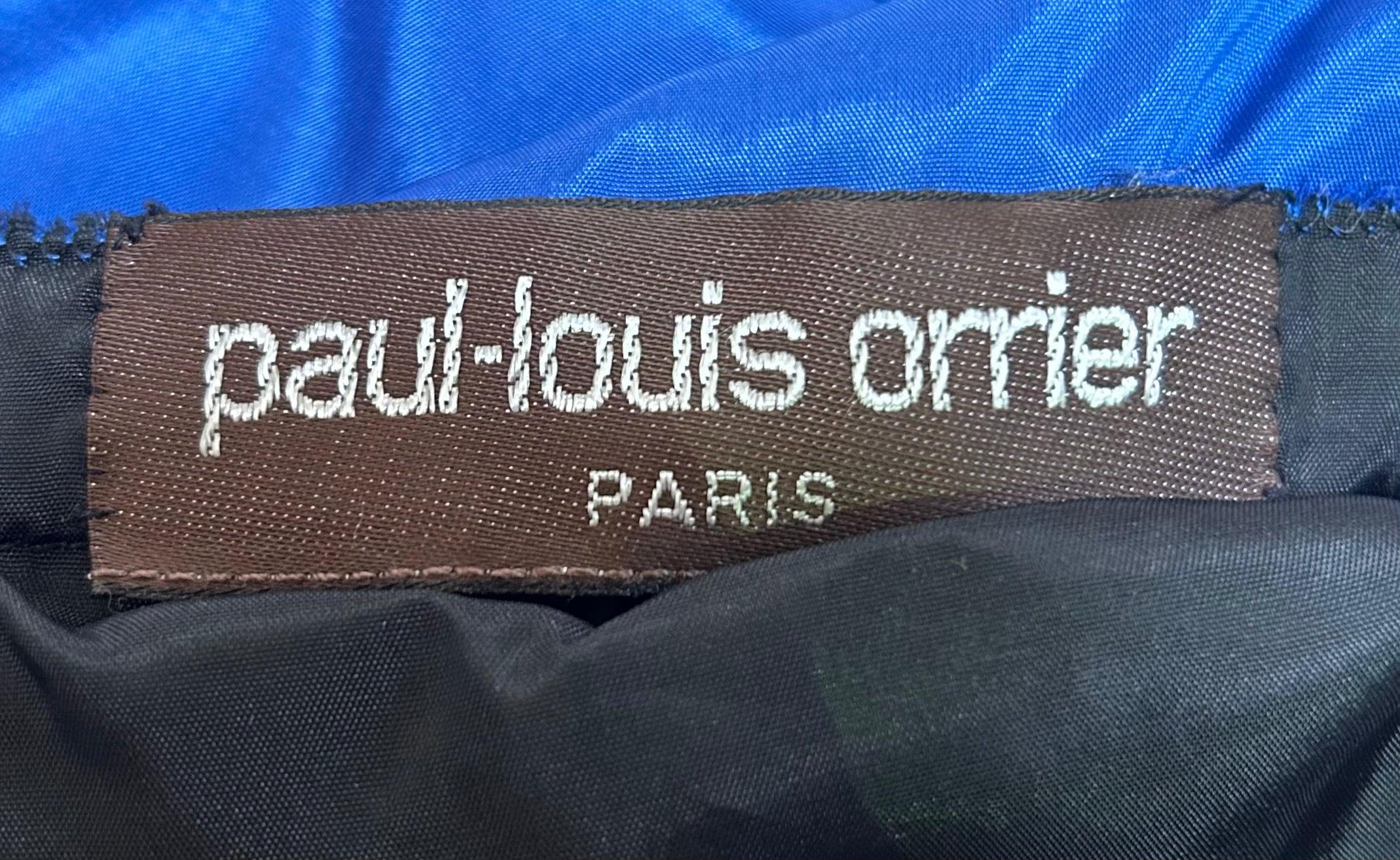 Conjunto Paul-Louis Orrier Bata galaxia de seda y gasa, 1970S en Excelente estado para la venta en Los Angeles, CA