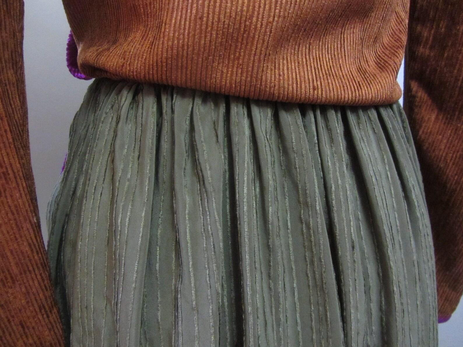 Vestido de seda tricolor Paul-Louis Orrier en venta 4