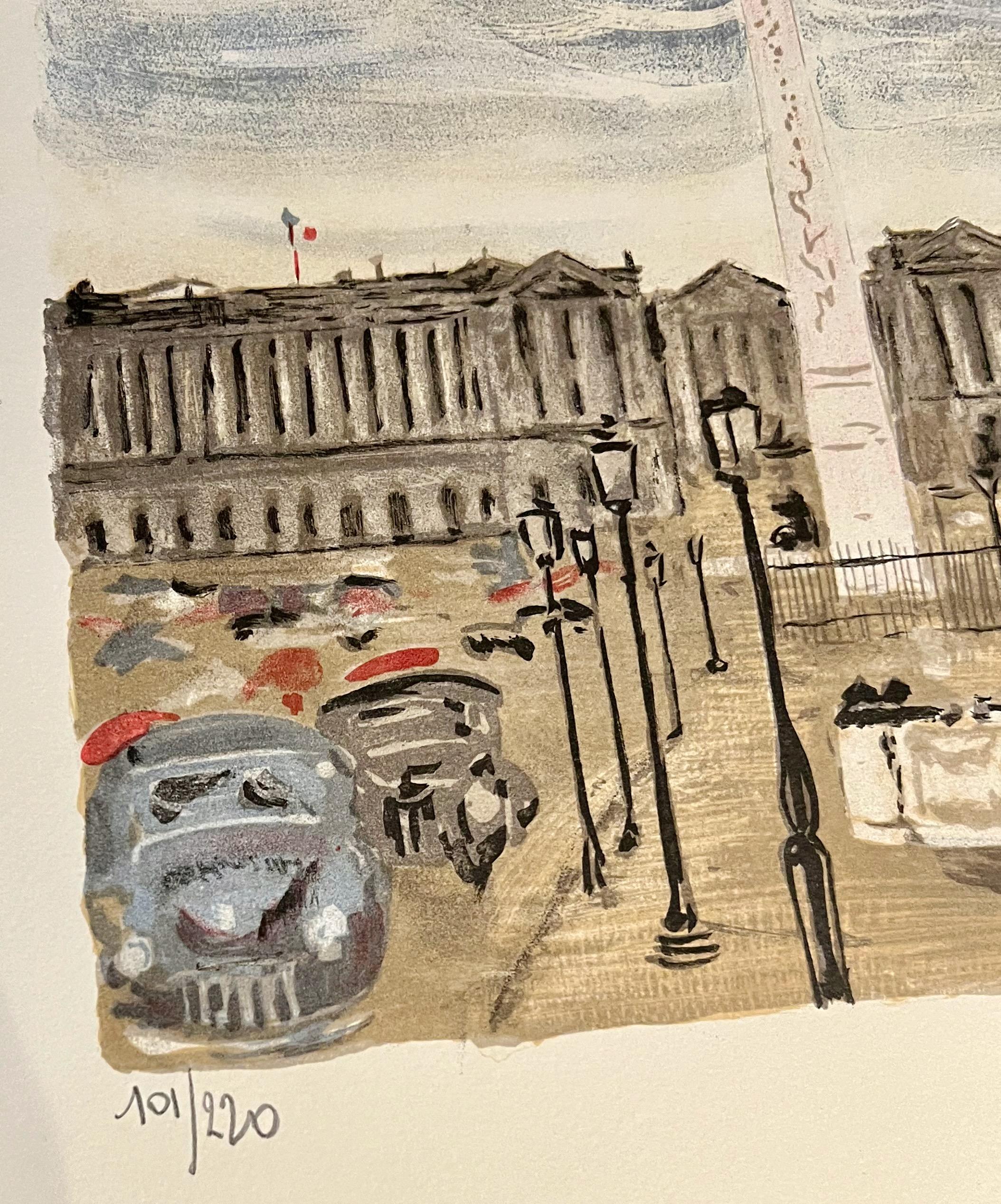 La Place de la Concorde - Painting de Paul Lucien Dessau
