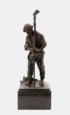 Field worker with rake / - The Humility of the Farm Worker -
