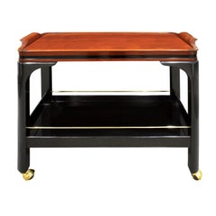 Paul M. I. Jones Carrello da bar e da tavola rotante di ottima fattura anni '60