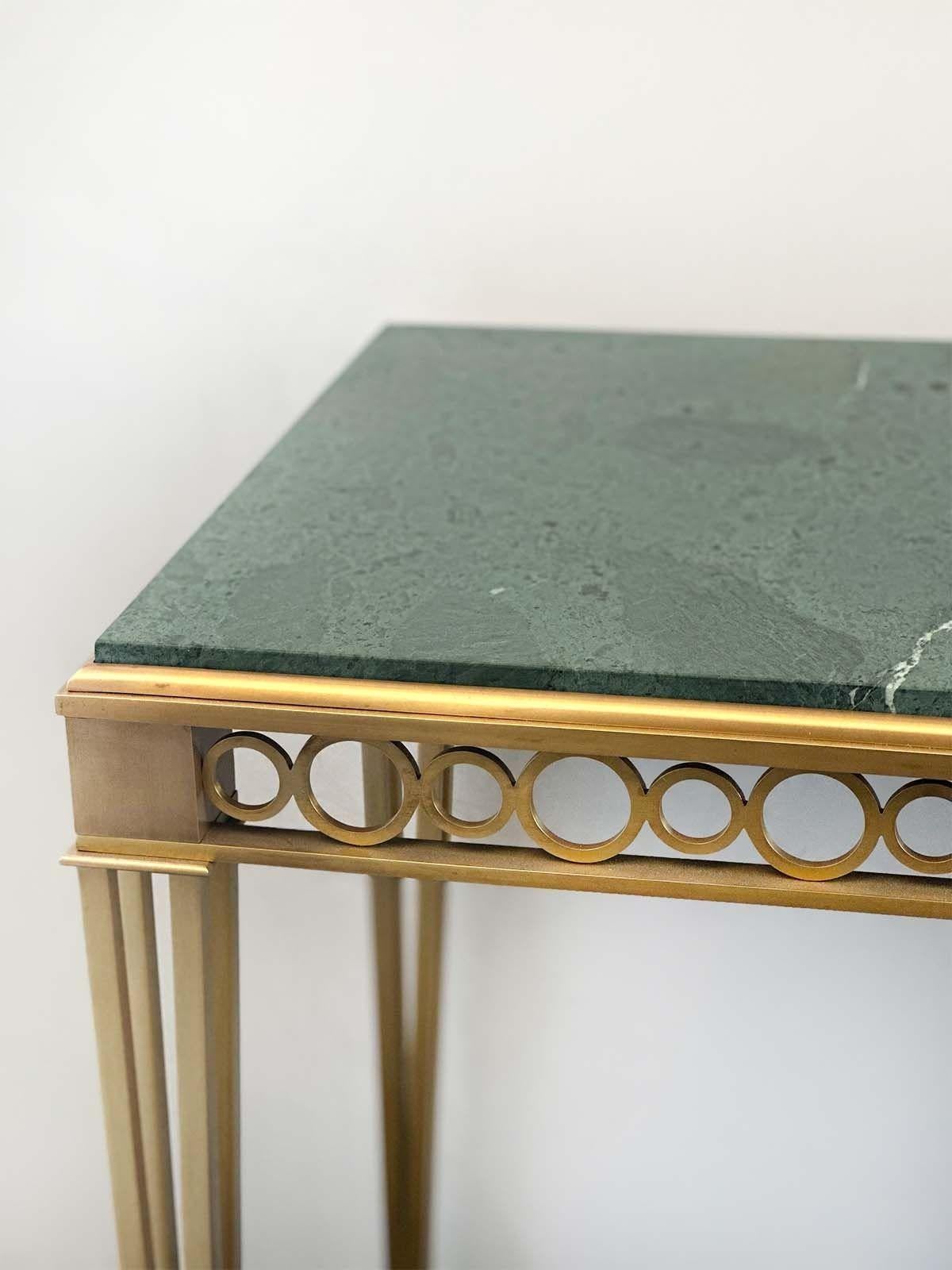 American Paul M. Jones Bronze & Marble Neoclassical-Style Console Table For Sale