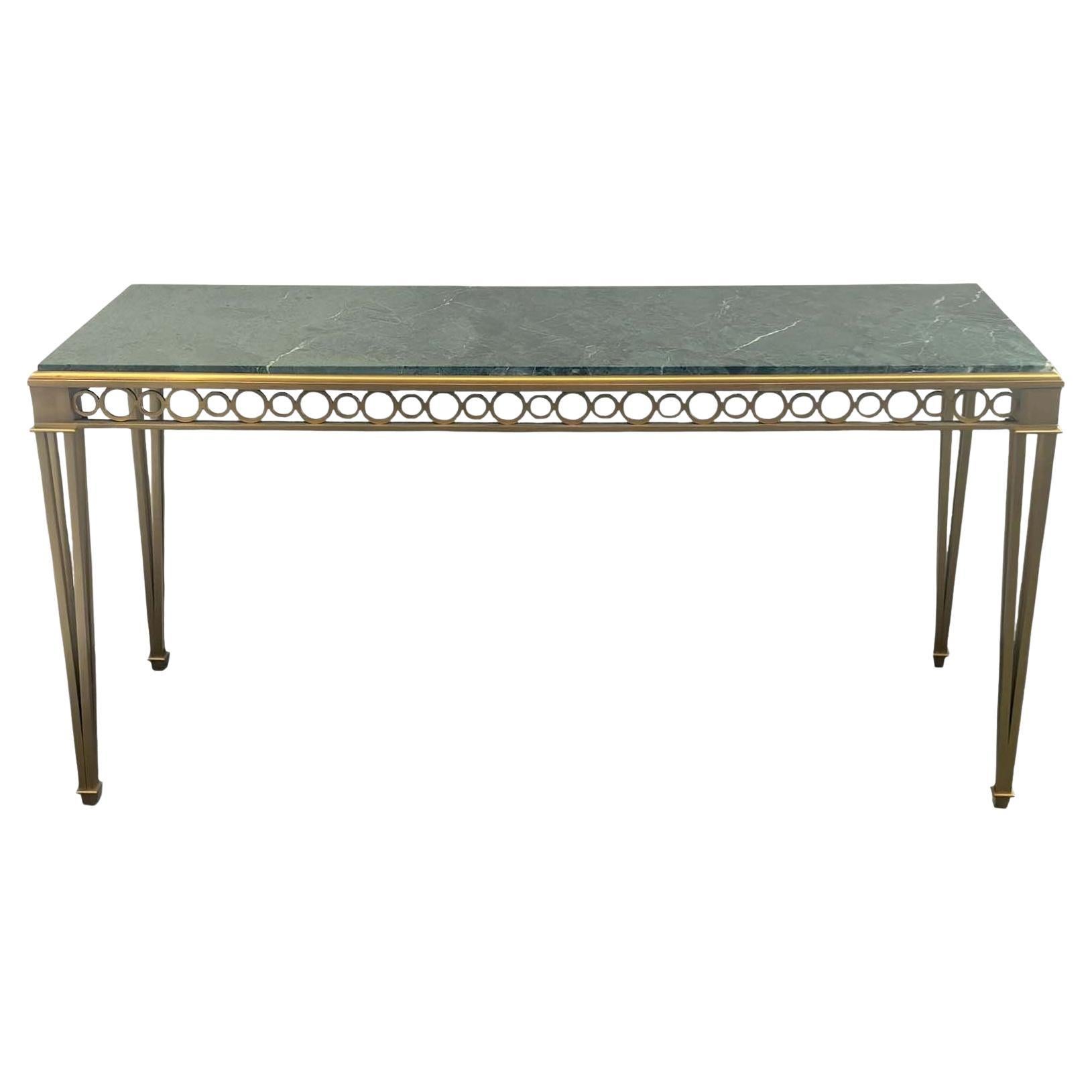 Paul M. Jones Bronze & Marble Neoclassical-Style Console Table For Sale