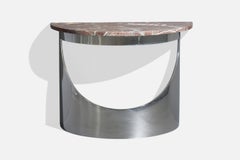Paul M. Jones Inc, Console Table, Steel, Marble, USA, 1970s