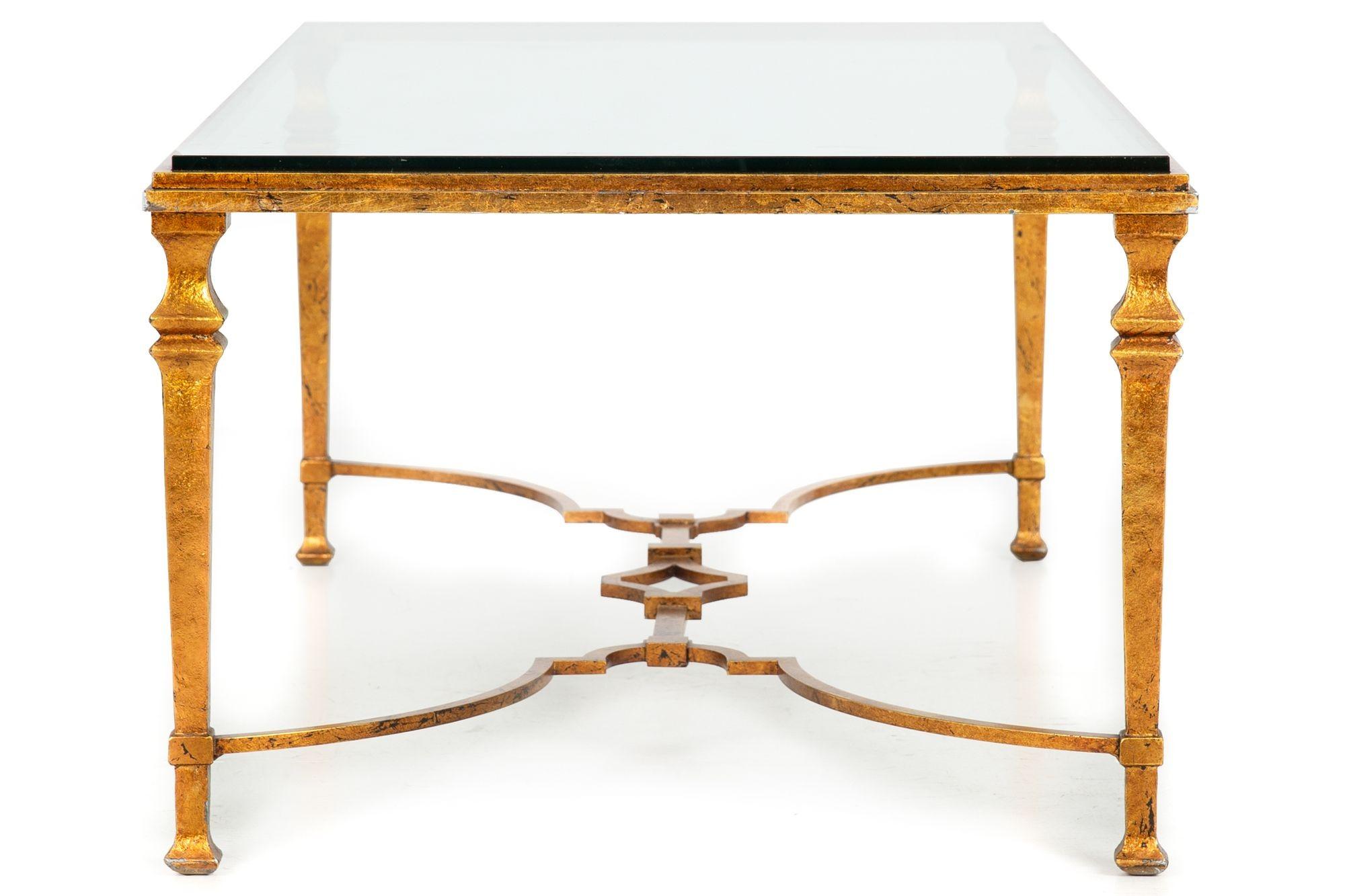 TAVOLO DA COCKTAIL MODERNISTA IN METALLO E VETRO FOGLIA ORO
Design di Paul M. I. Jones  Non segnato

45