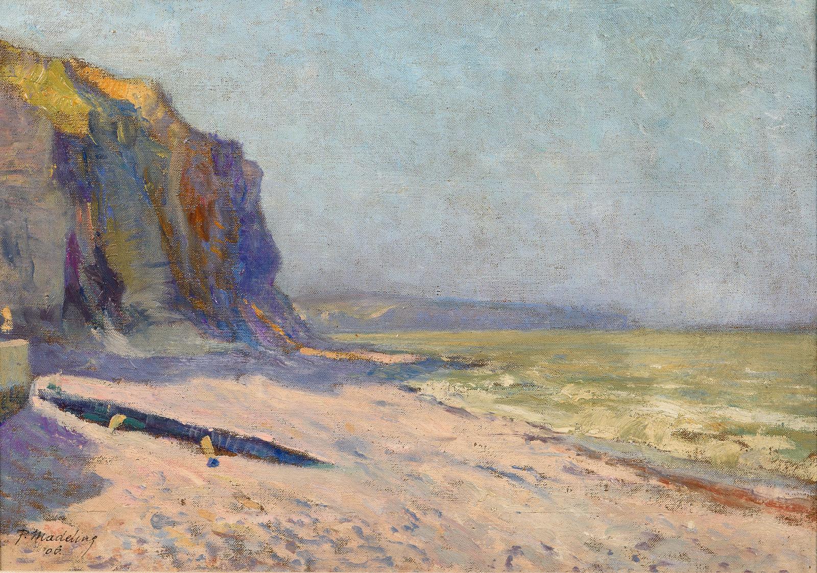 Falaises vers Etretat, 1906 - Painting by Paul Madeline