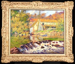 Le Moulin de la Folie a Crozant - Impressionist Landscape Oil by Paul Madeline
