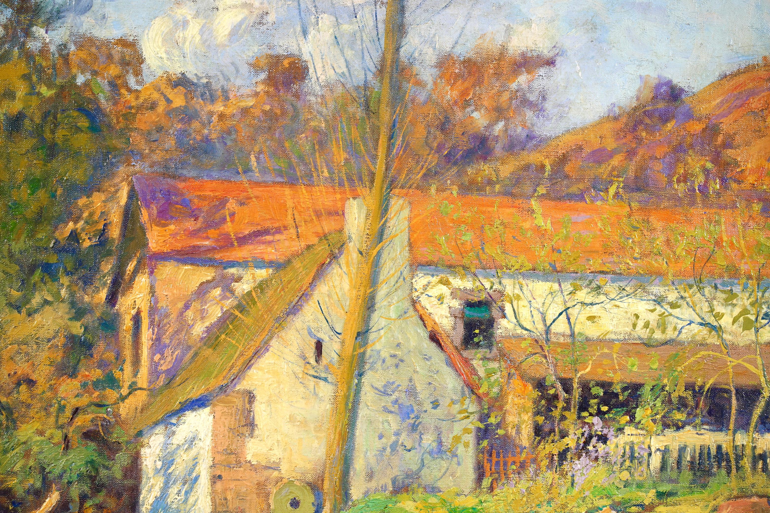 Le Moulin de la Folie à Crozant - Paysage impressionniste Huile de Paul Madeline en vente 3