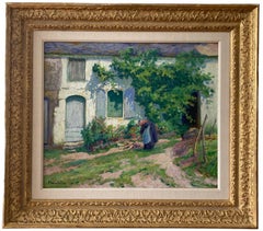 Paul Madeline, French Impressionist summer garden scene