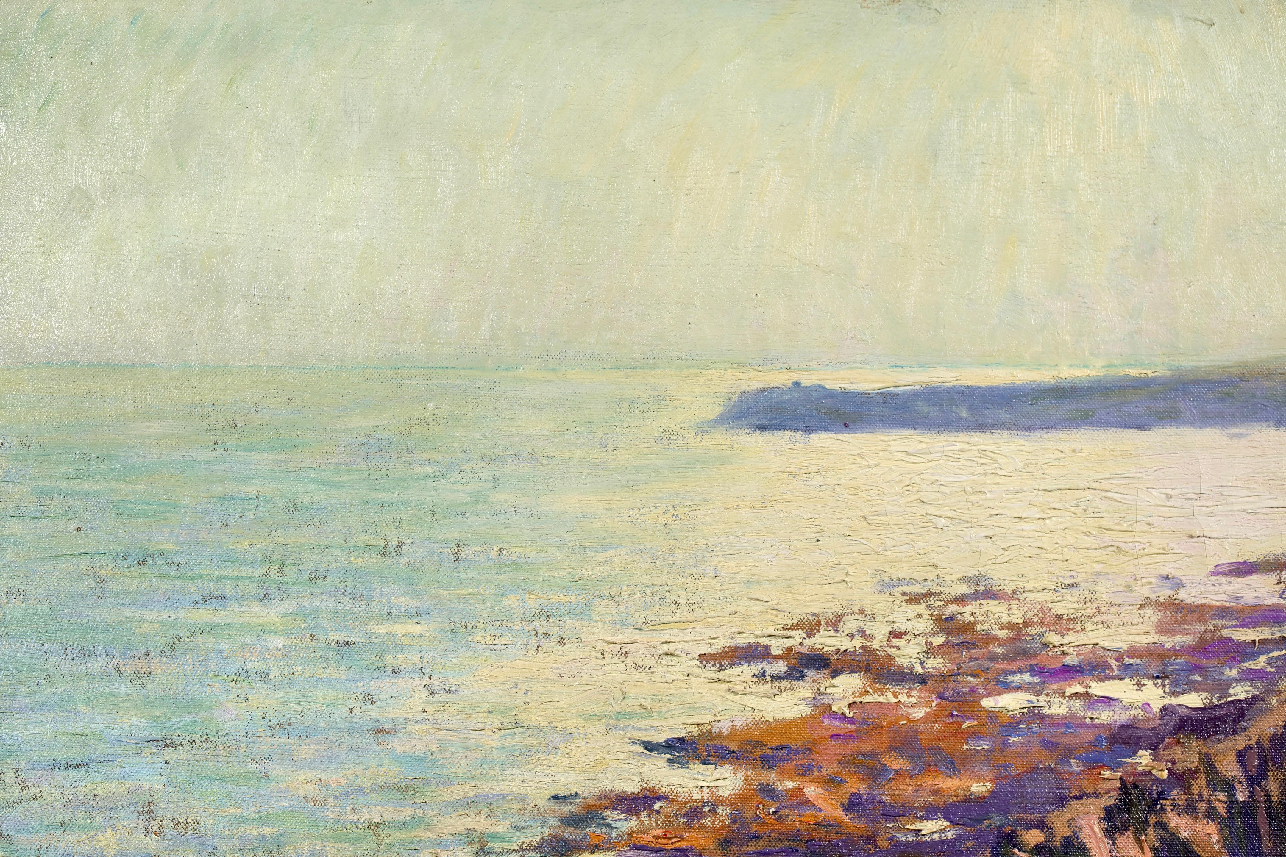 Pointe du Raz - Cap Sizun - Postimpressionistische Landschaft Öl von Paul Madeline im Angebot 9